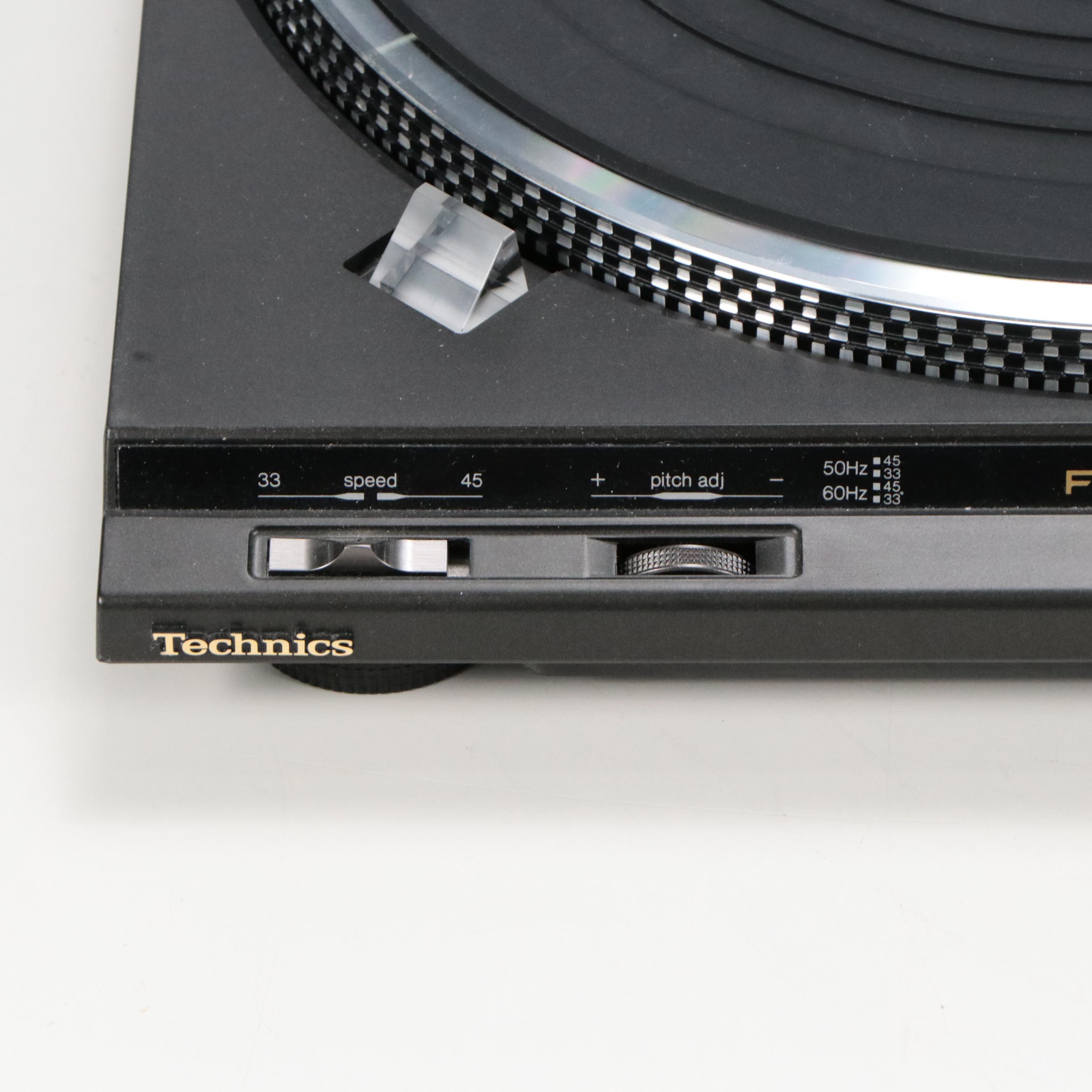 Pioneer SX-2800 Stereo Receiver, Technics SL-BD22 Turntable, and Records