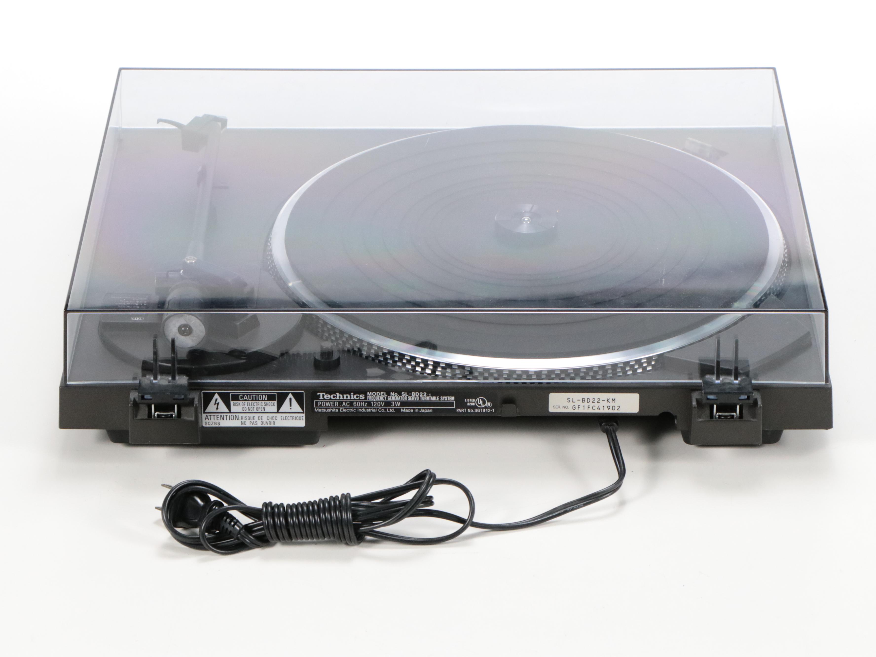 Pioneer SX-2800 Stereo Receiver, Technics SL-BD22 Turntable, and Records