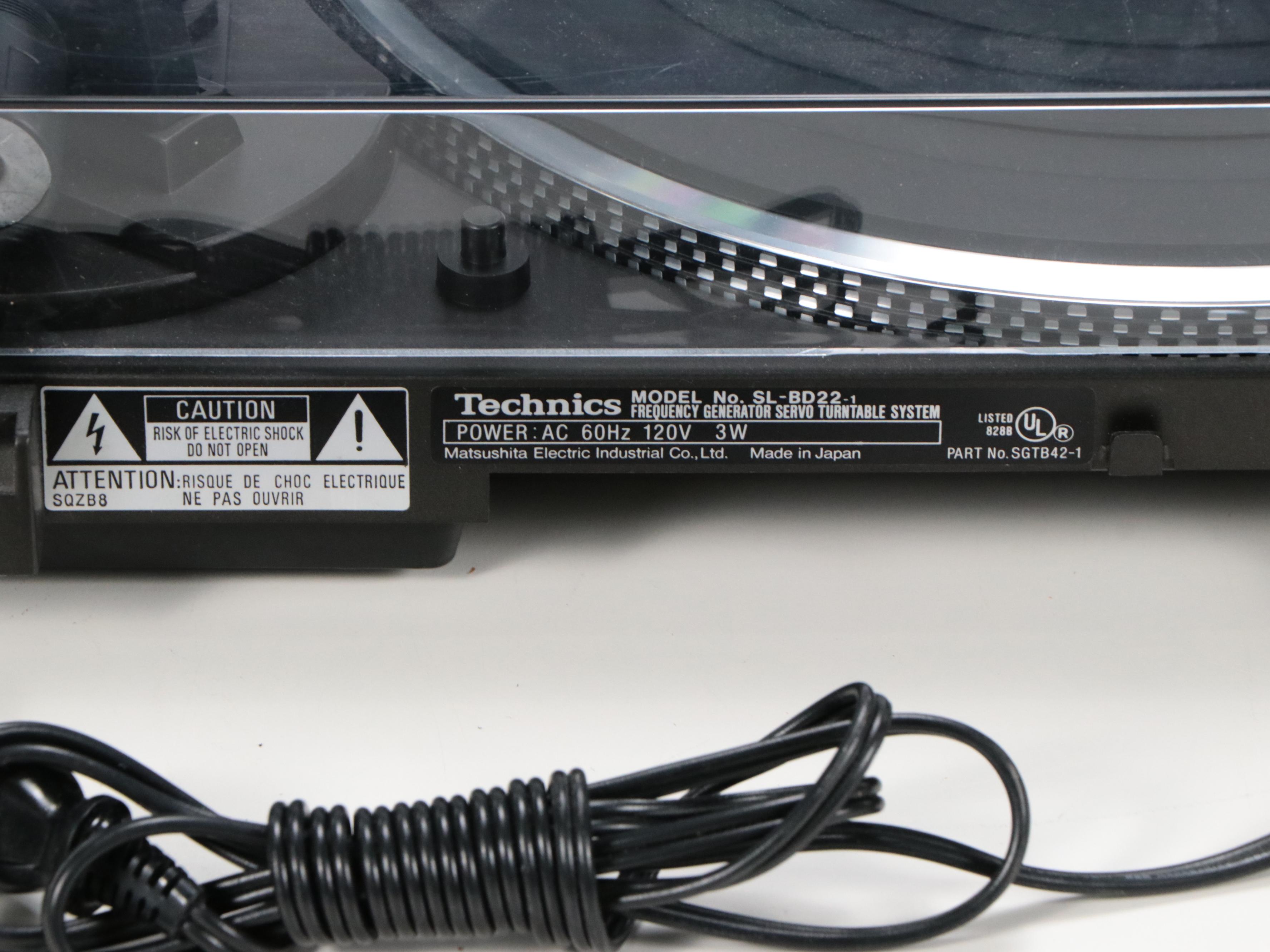 Pioneer SX-2800 Stereo Receiver, Technics SL-BD22 Turntable, and Records