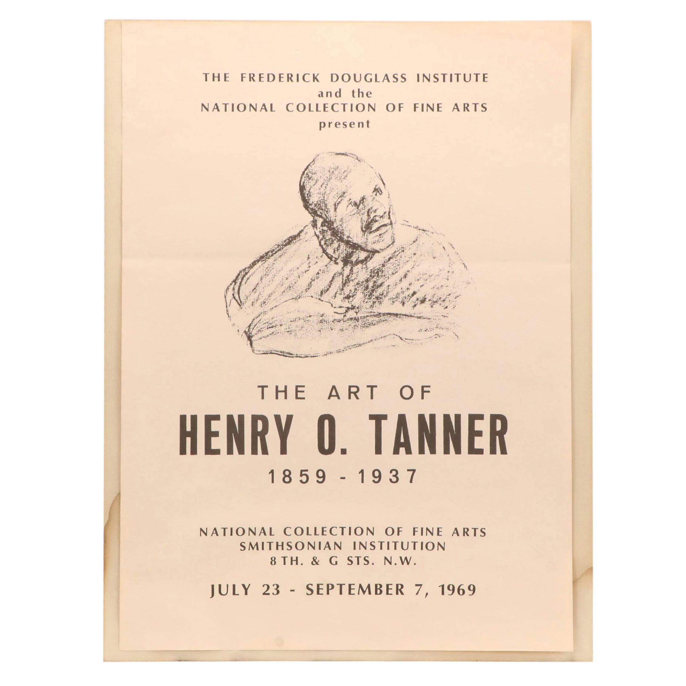 Henry Ossawa Tanner Smithsonian Halftone Exhibition Poster