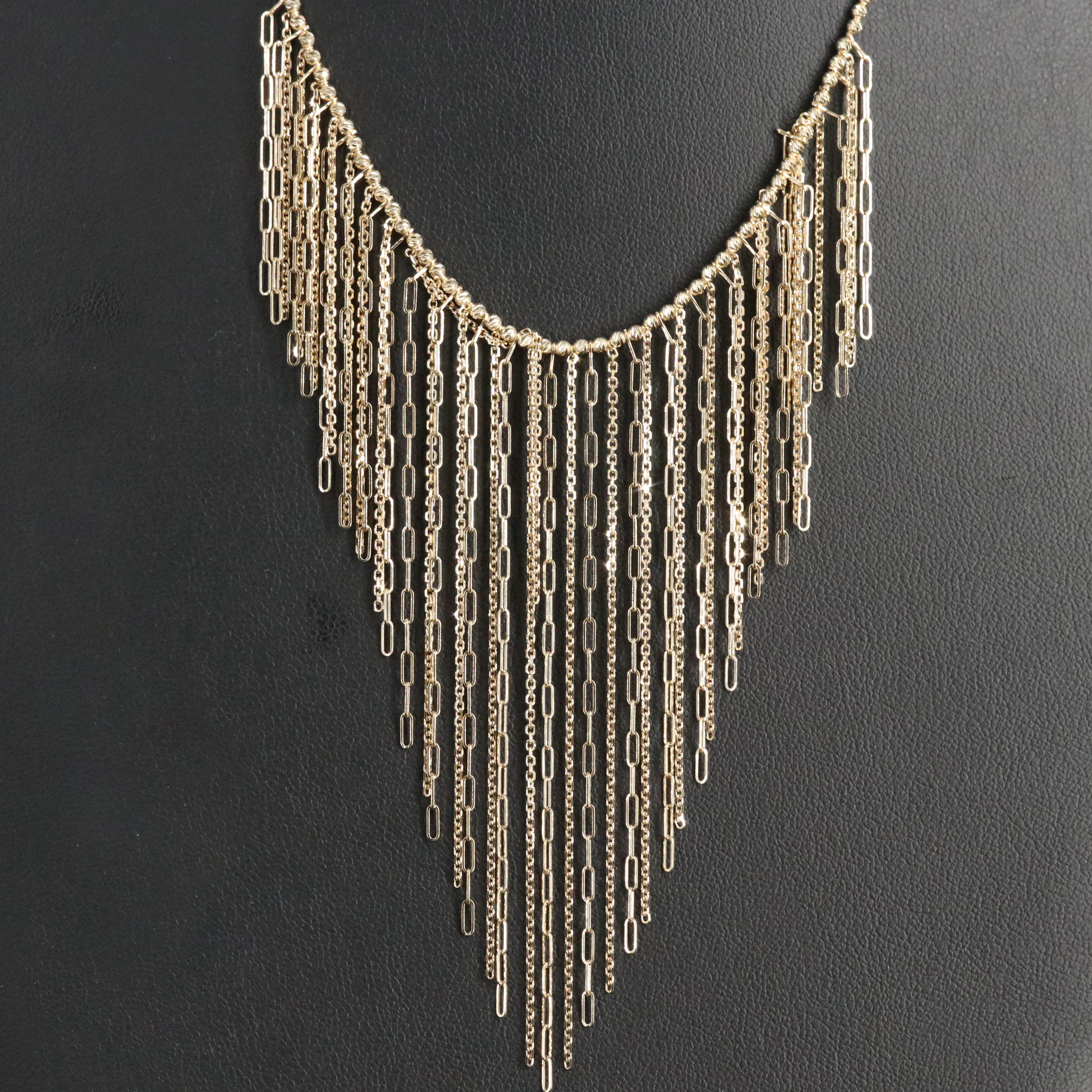 10K Fringe Necklace
