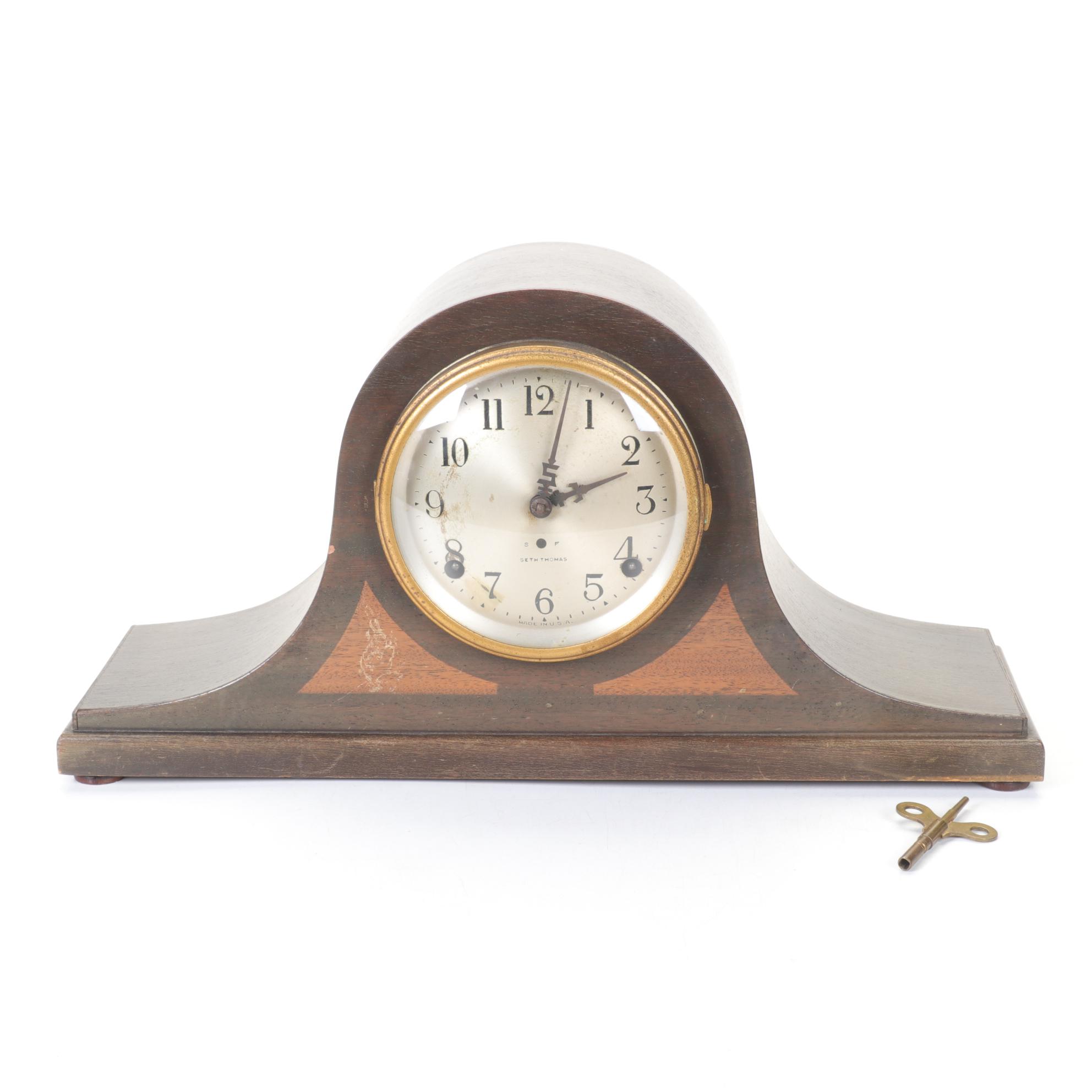 Seth Thomas Mahogany Mantel Clock
