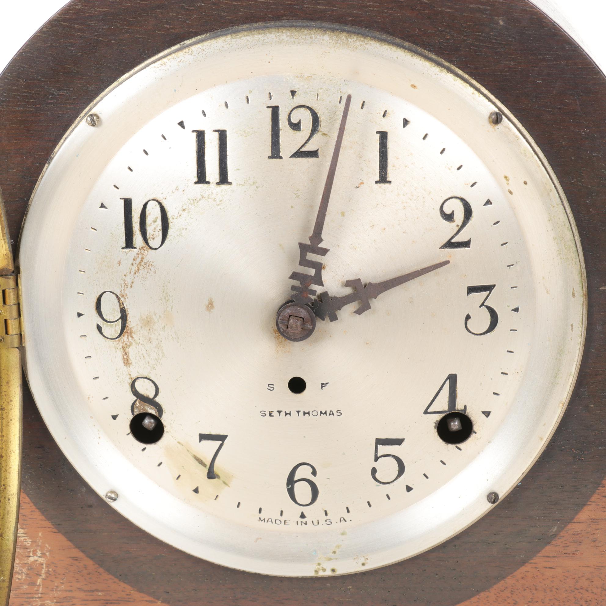 Seth Thomas Mahogany Mantel Clock