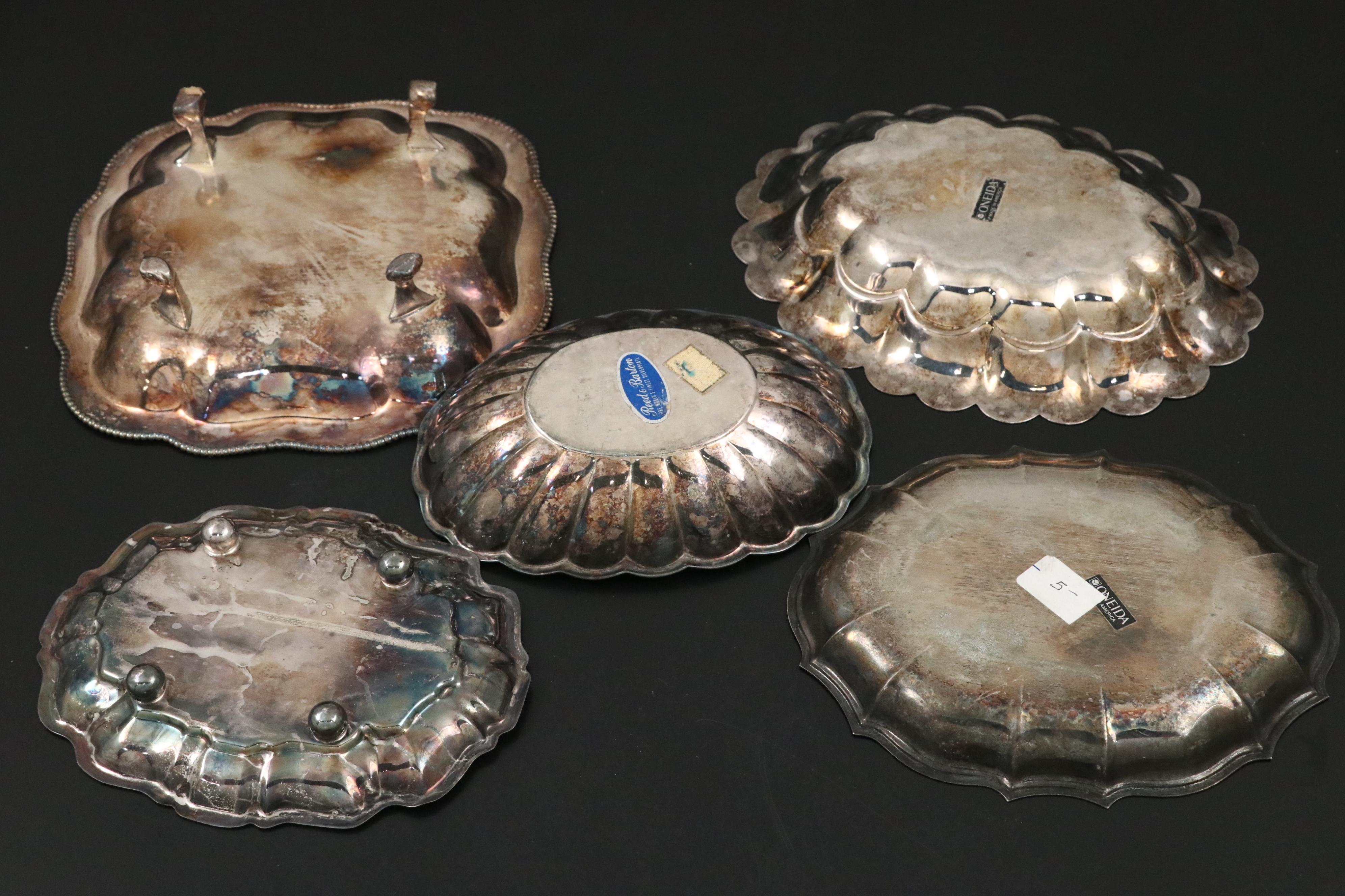 Reed & Barton with Other Silver Plate Bowls and Trays