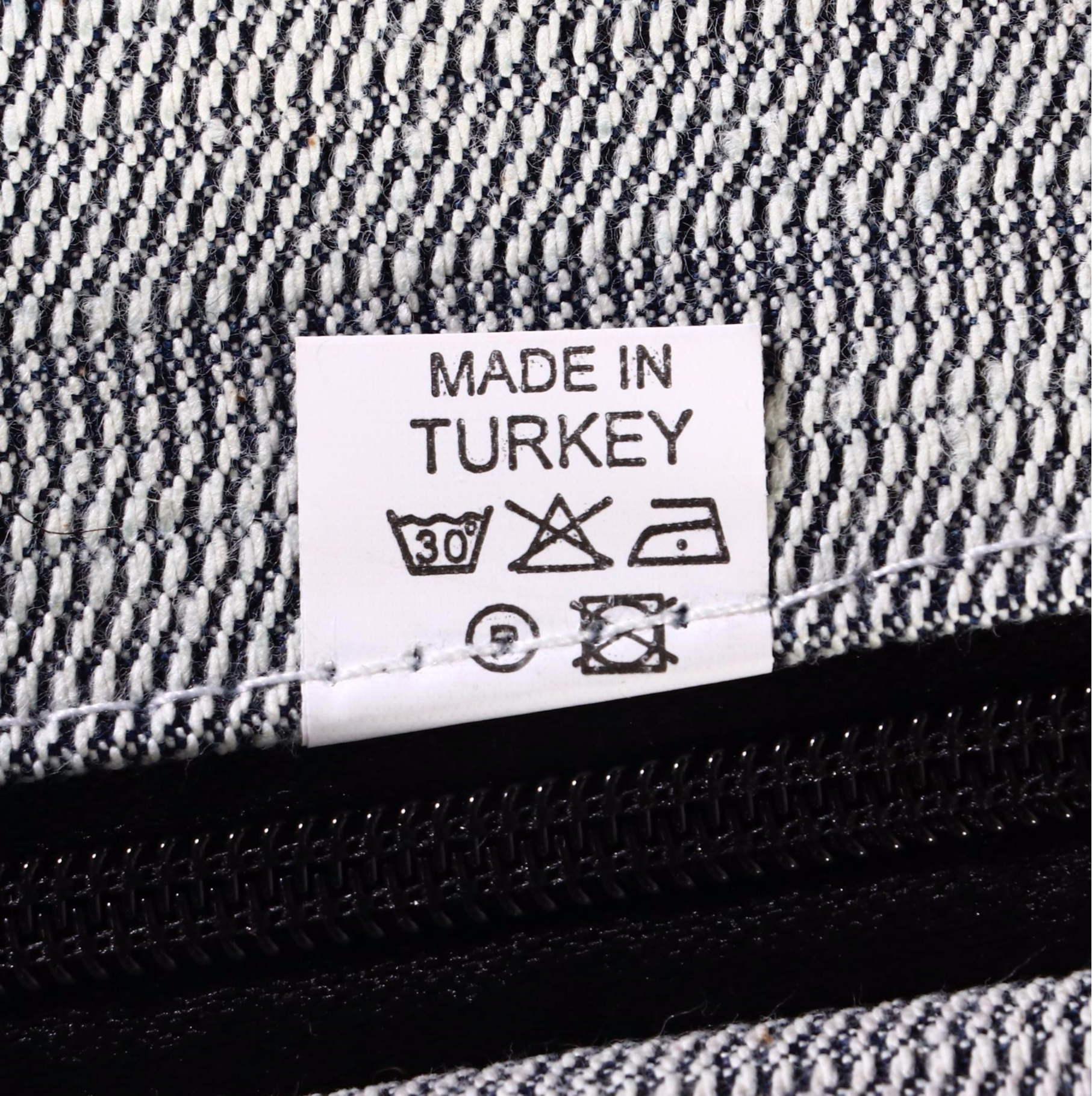 Four Handmade Turkish Rug Faced Throw Pillow Covers