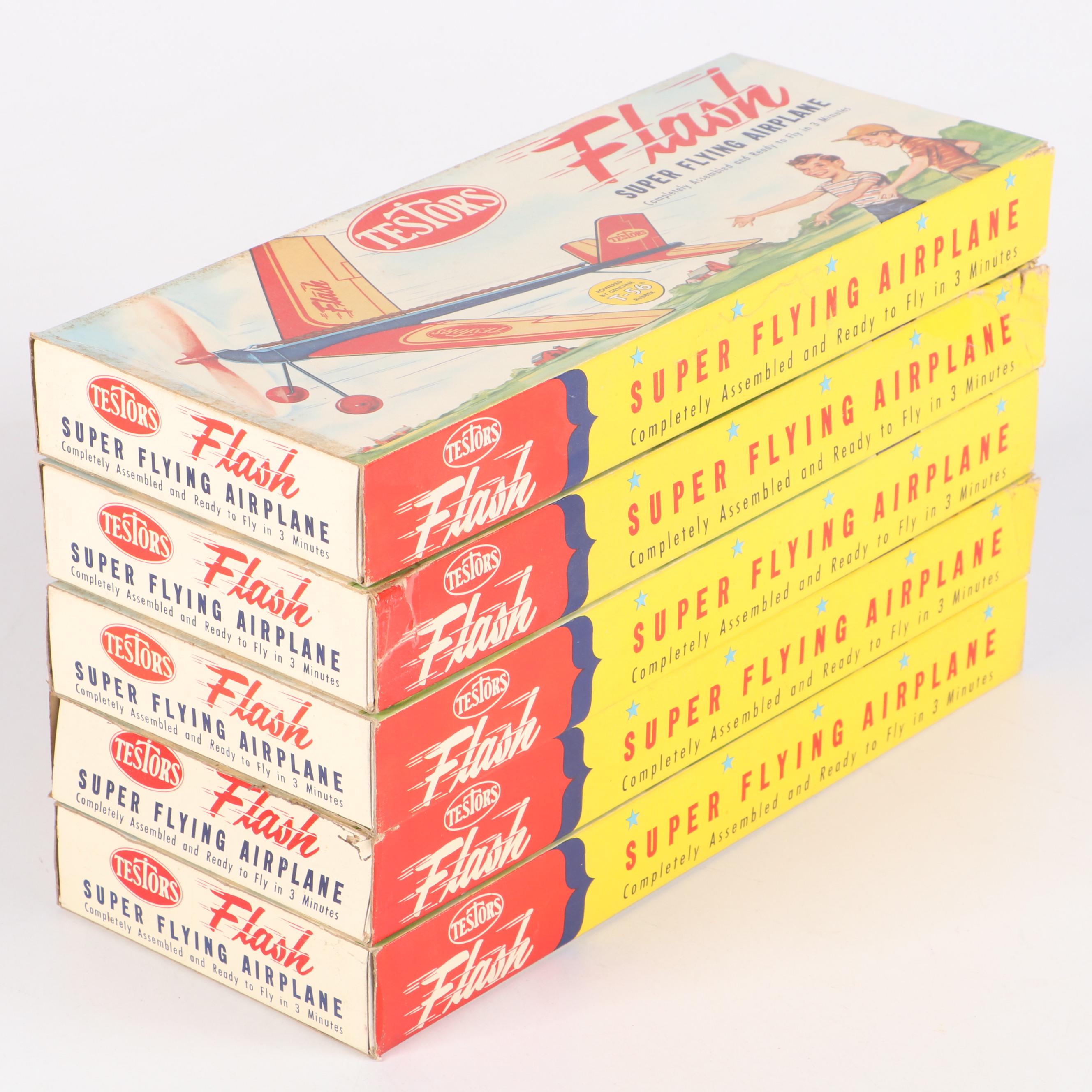 Testors "Flash" Super Flying Airplane Model Kits, 1970s