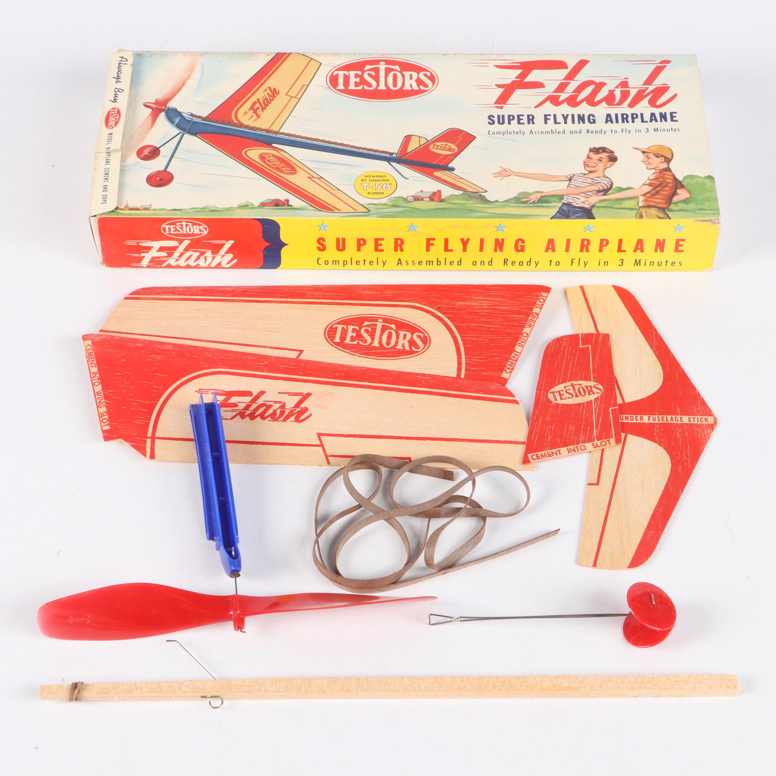 Testors "Flash" Super Flying Airplane Model Kits, 1970s