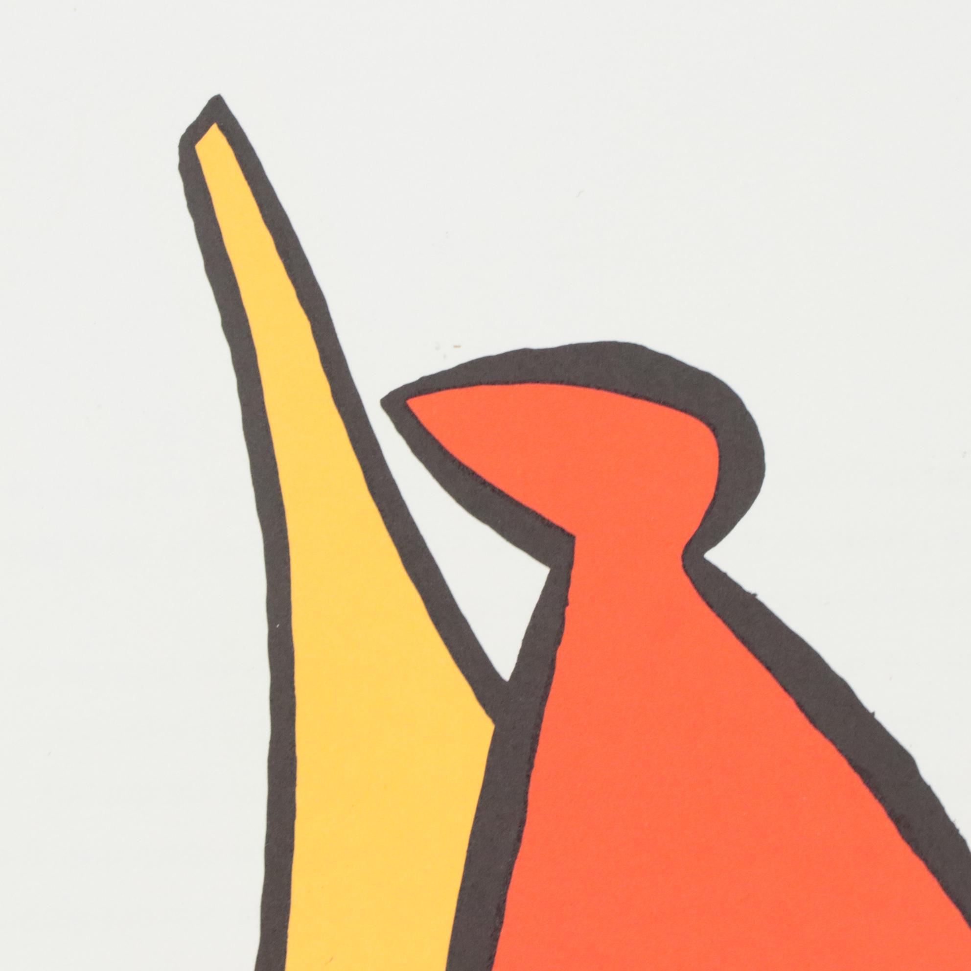 Alexander Calder Color Lithograph for "Derrière le Miroir," 1963