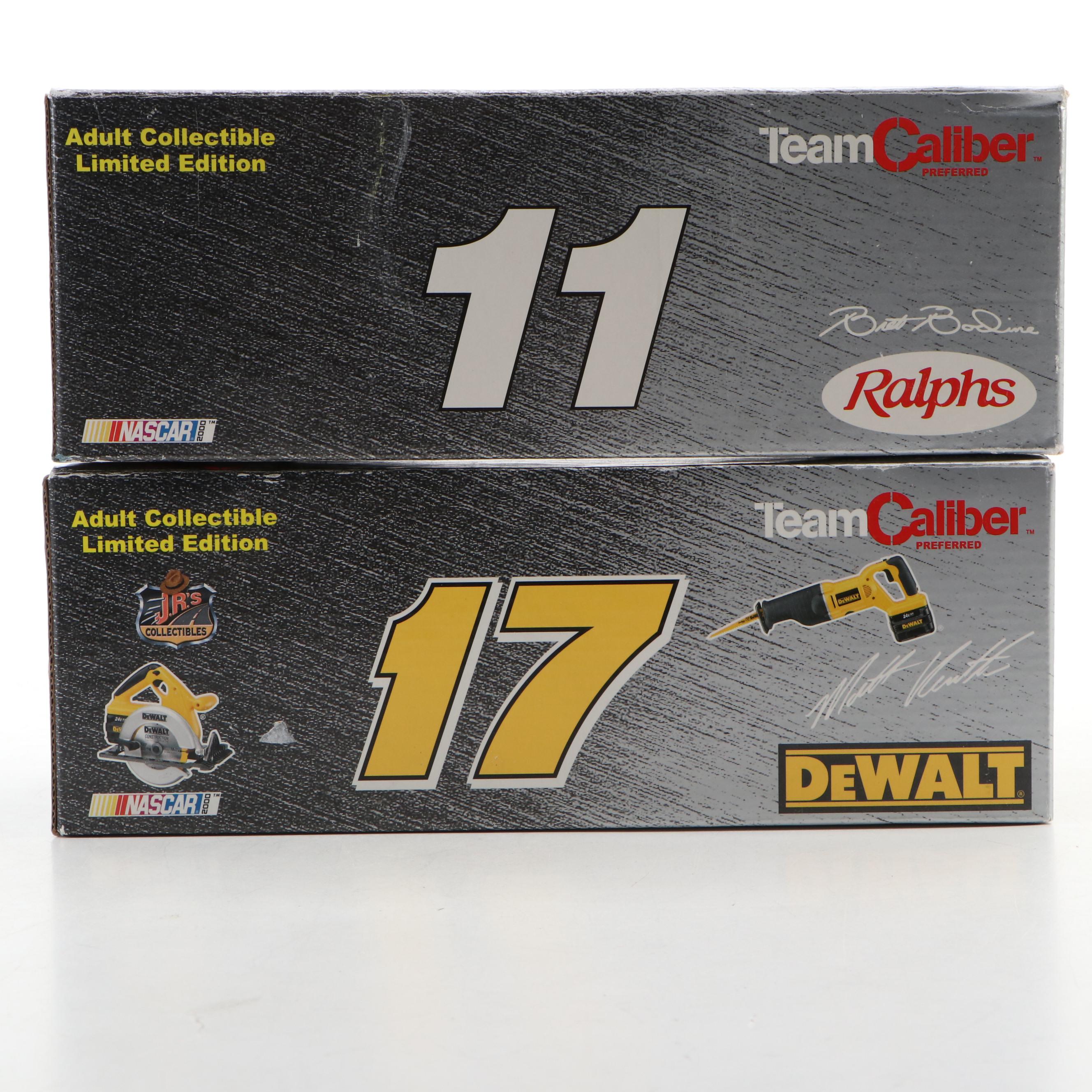 Matt Kenseth and Brett Bodine Limited Edition NASCAR Diecast Replica Cars