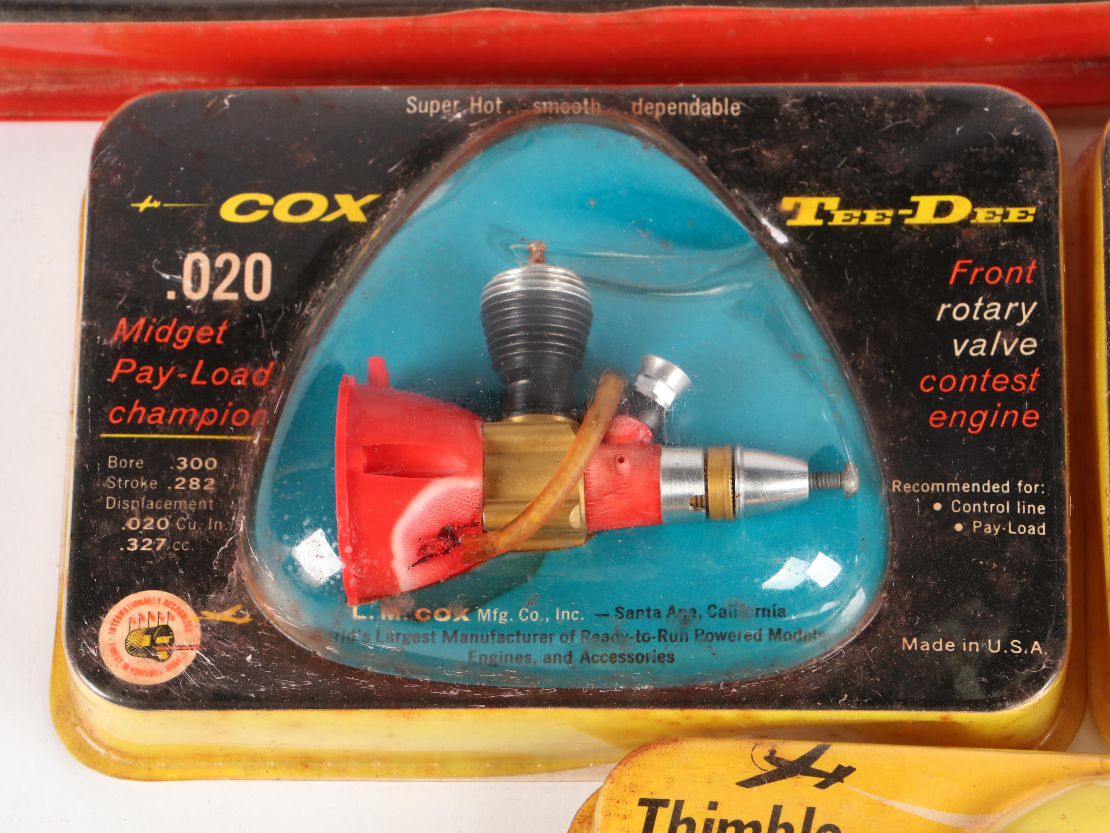 Cox "Tee-Dee .010," "RR-1," McCoy ".049 Glo" and More Airplane Model Engines