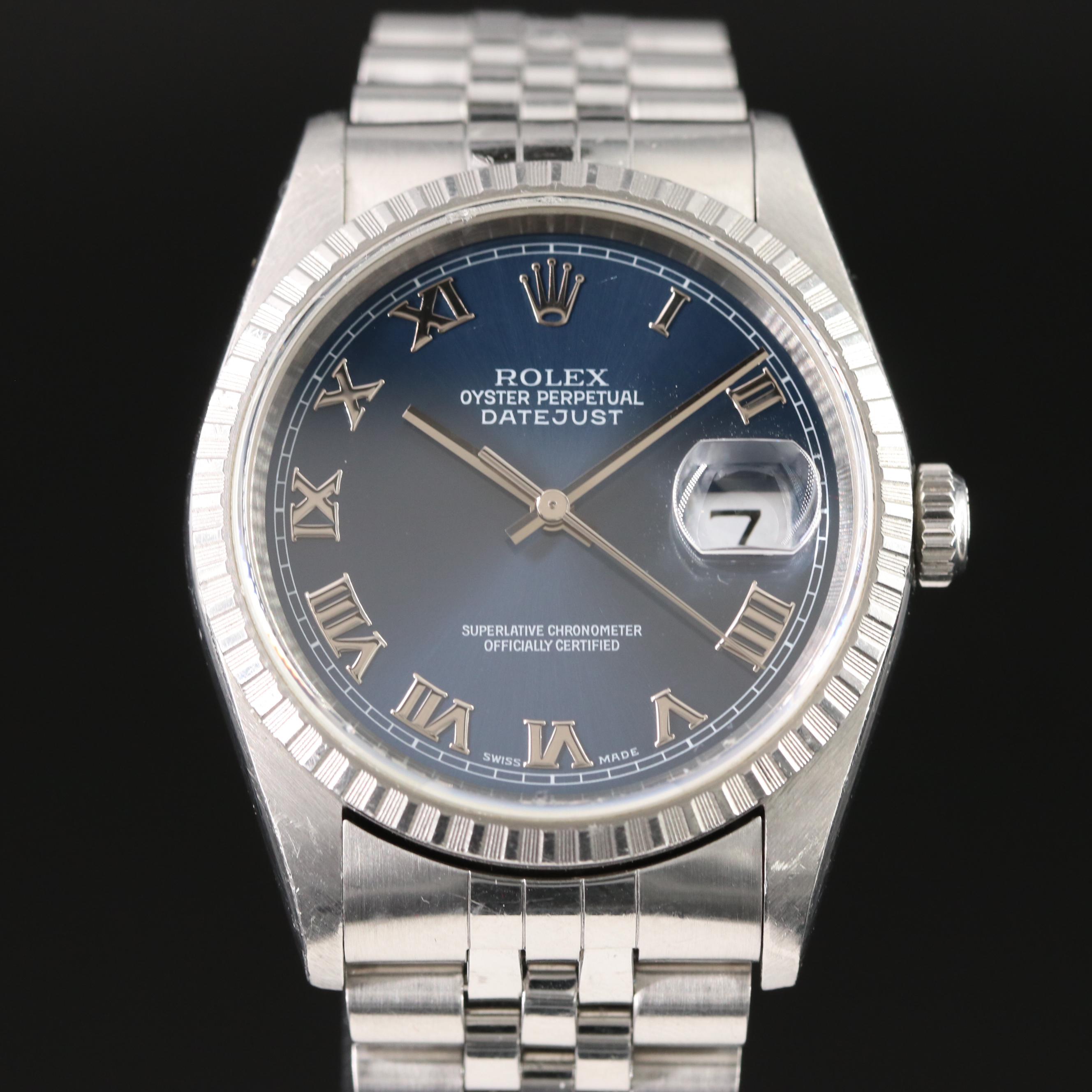 1997 Rolex Datejust 16220 Steel Automatic Watch
