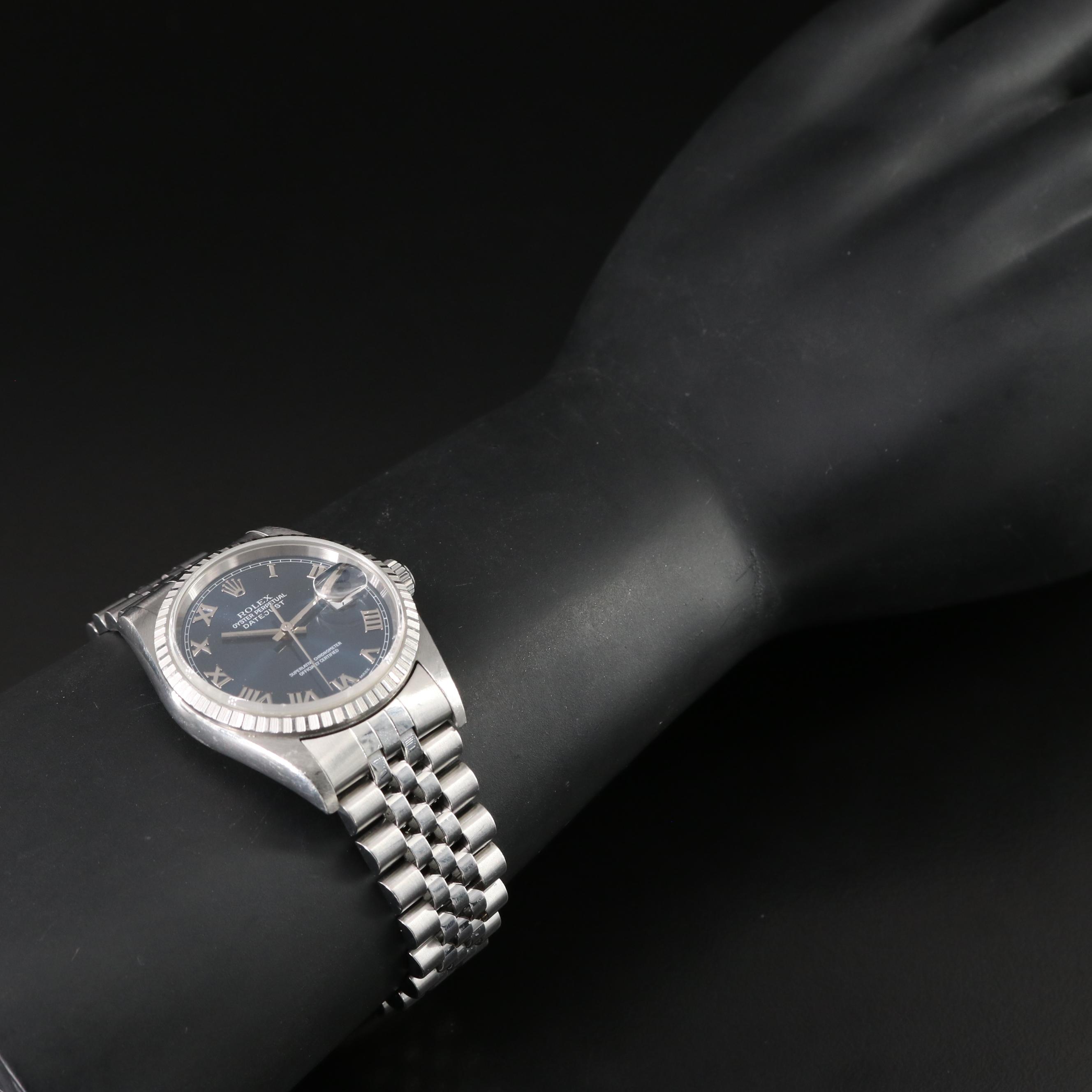 1997 Rolex Datejust 16220 Steel Automatic Watch