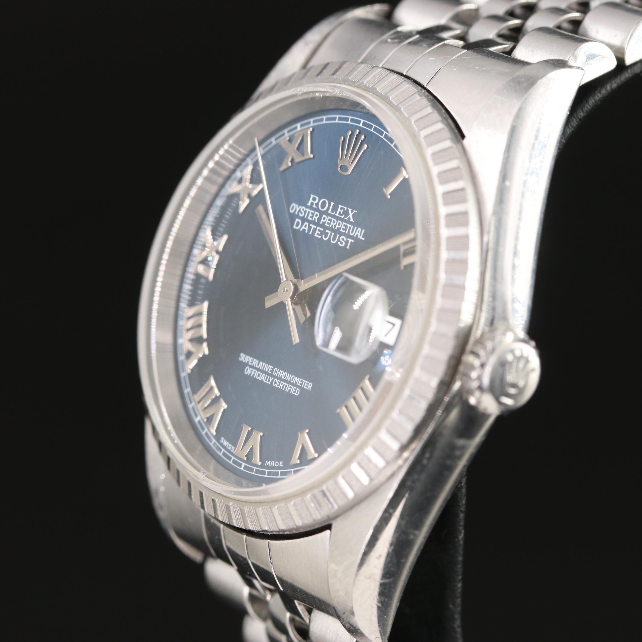1997 Rolex Datejust 16220 Steel Automatic Watch