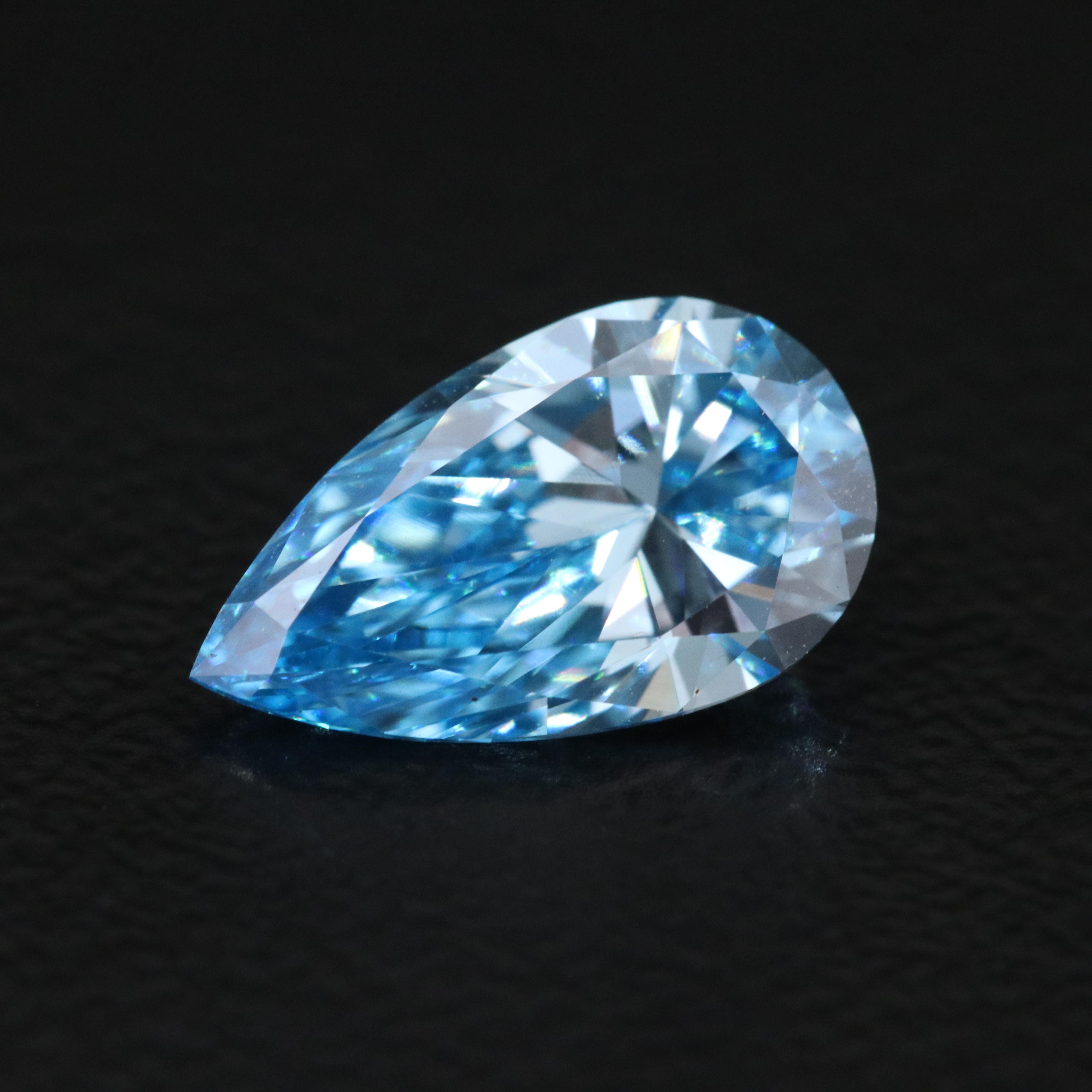 Loose 1.13 CT Lab Grown Fancy Blue Diamond