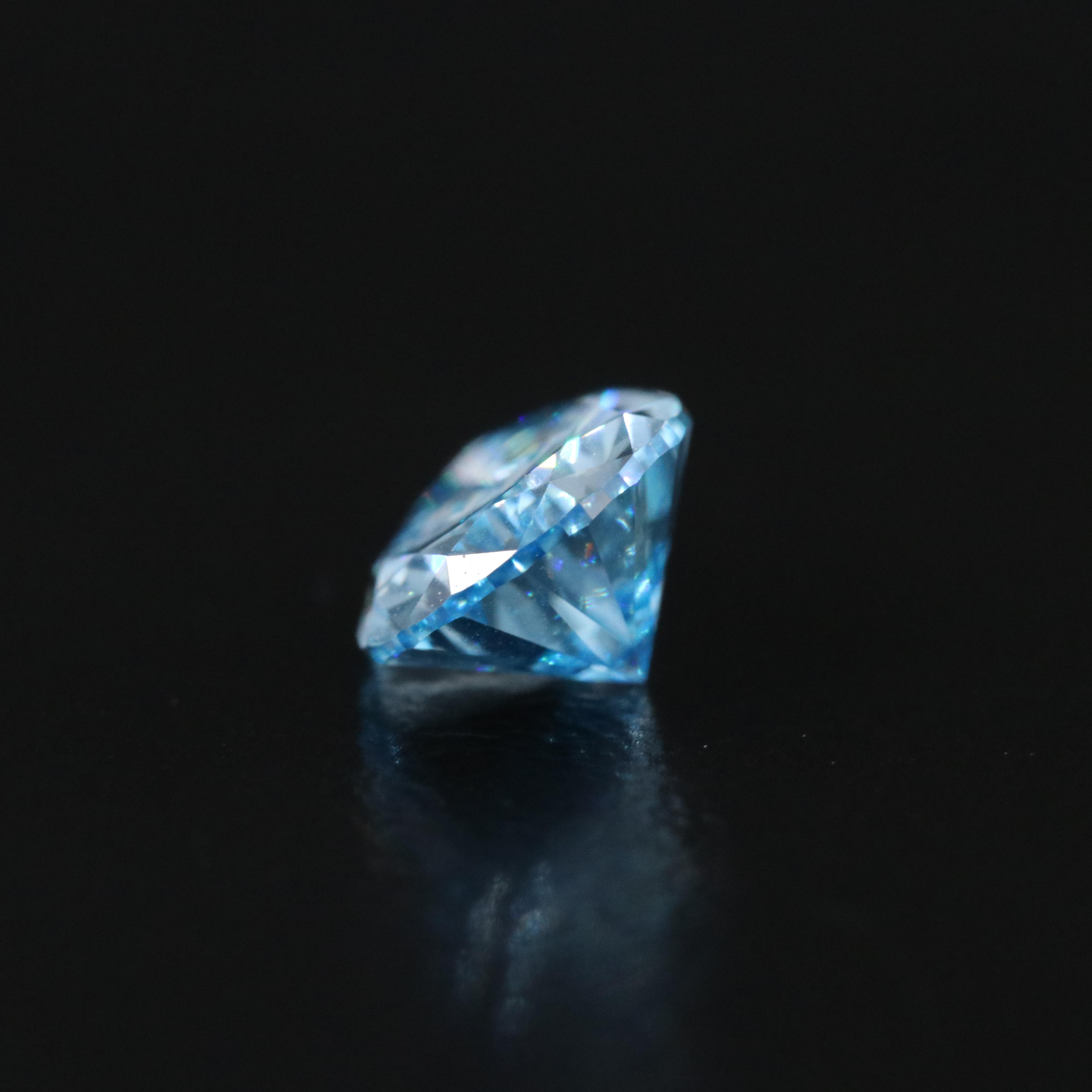 Loose 1.13 CT Lab Grown Fancy Blue Diamond