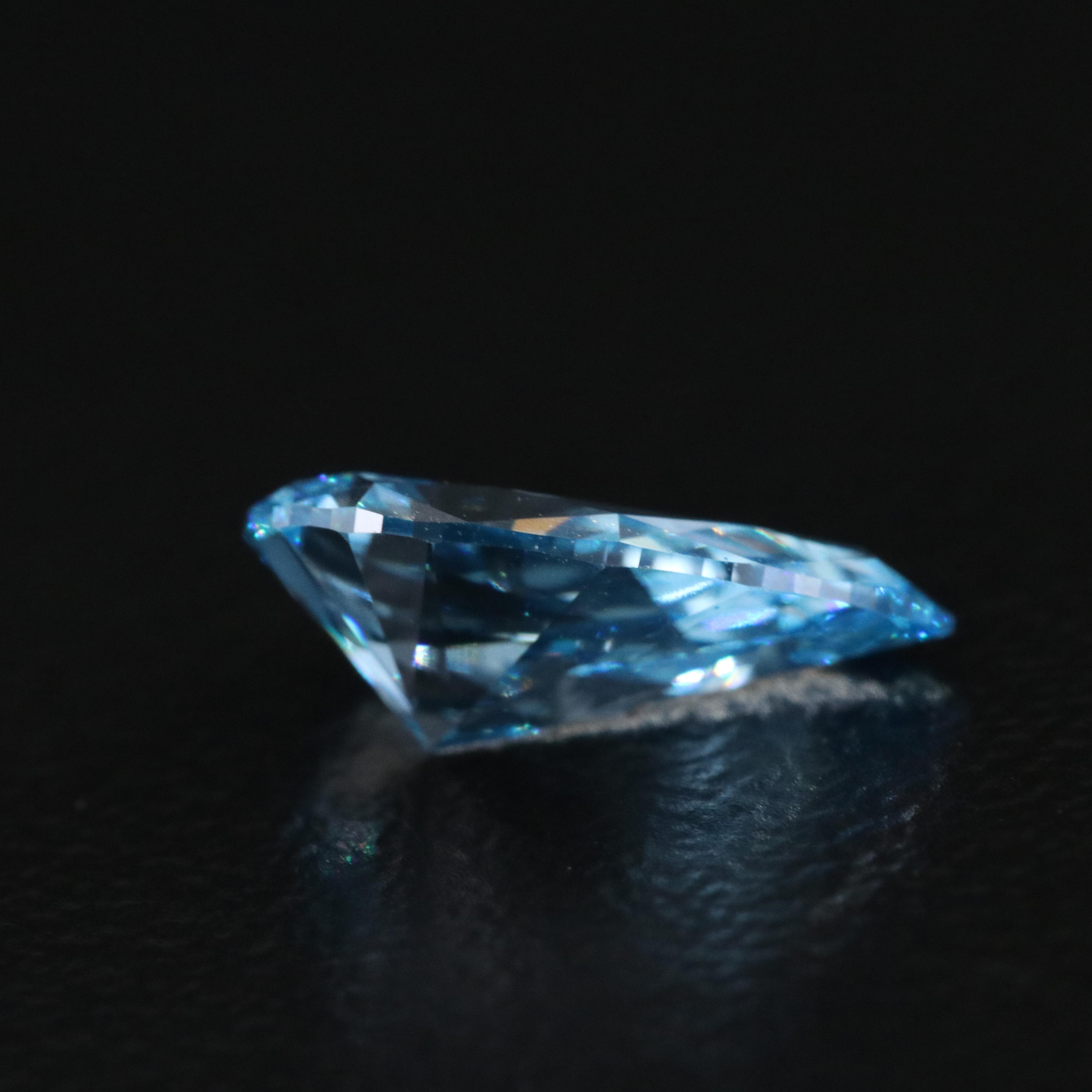 Loose 1.13 CT Lab Grown Fancy Blue Diamond