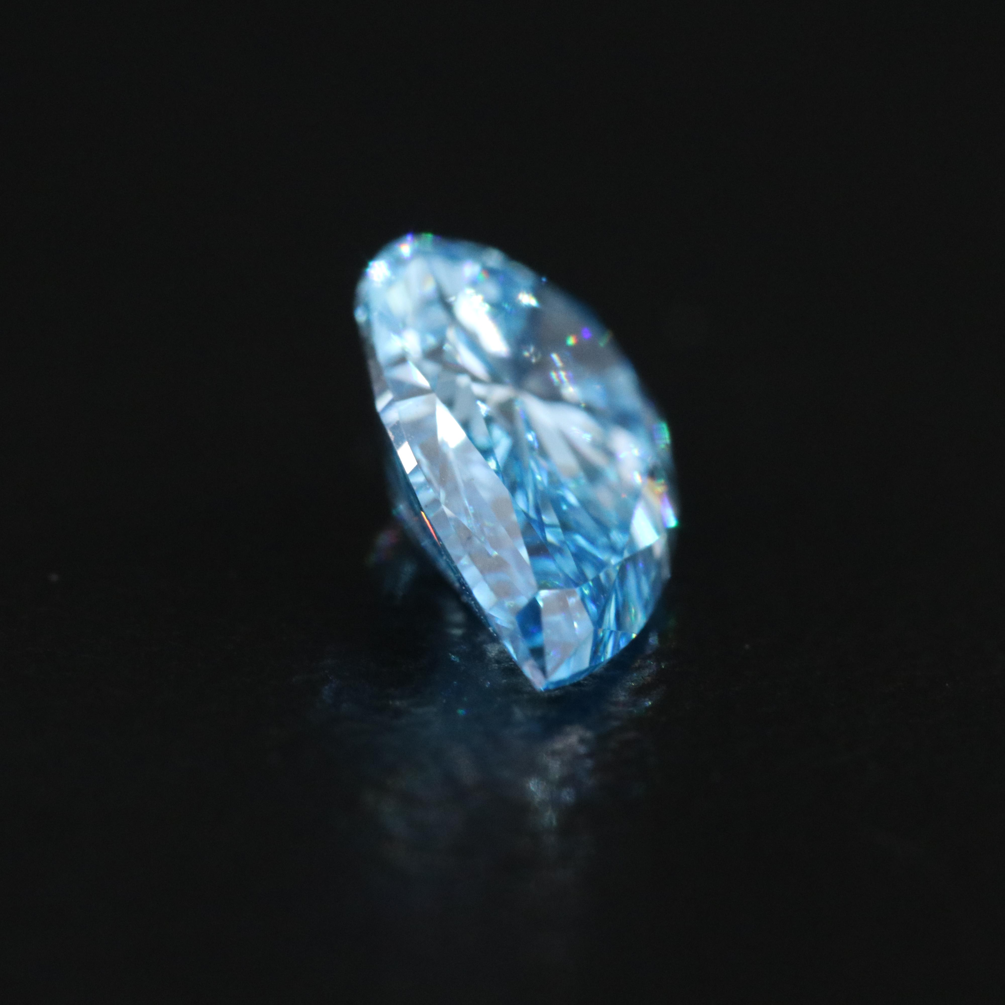 Loose 1.13 CT Lab Grown Fancy Blue Diamond