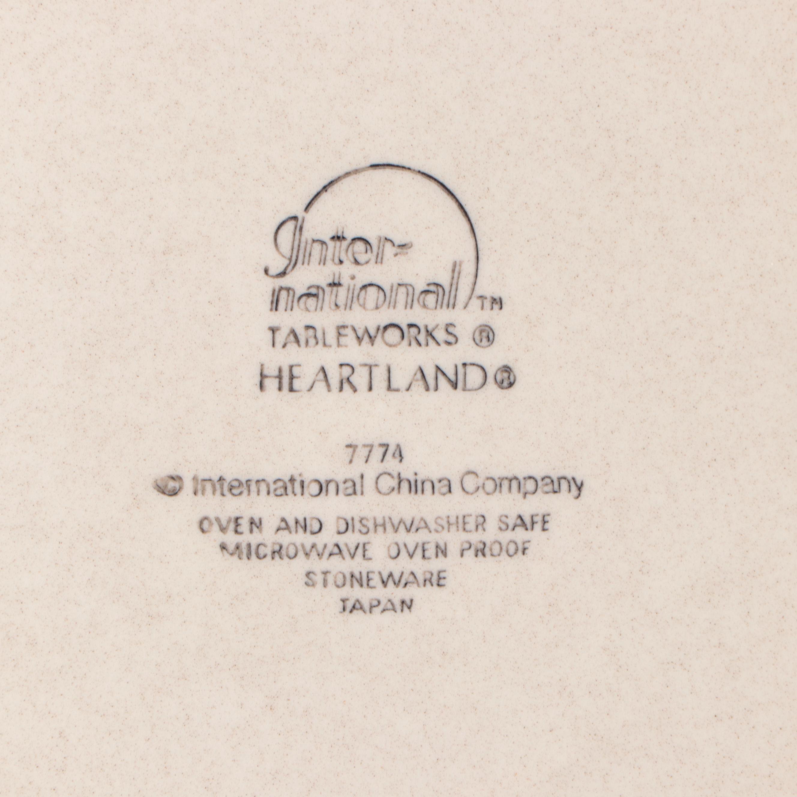 International "Heartland" Stoneware Dinnerware, Glasses and Table Accessories