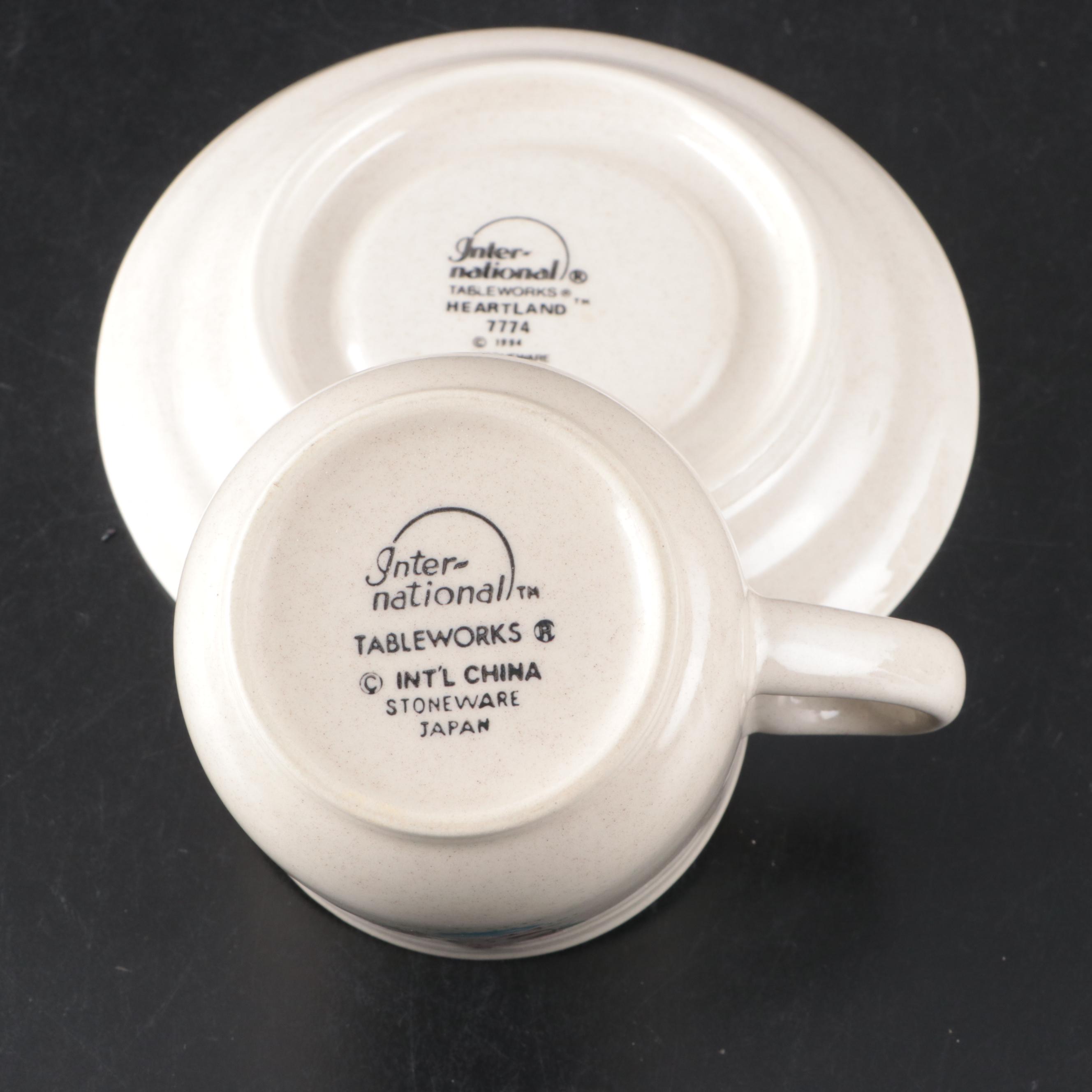 International "Heartland" Stoneware Dinnerware, Glasses and Table Accessories