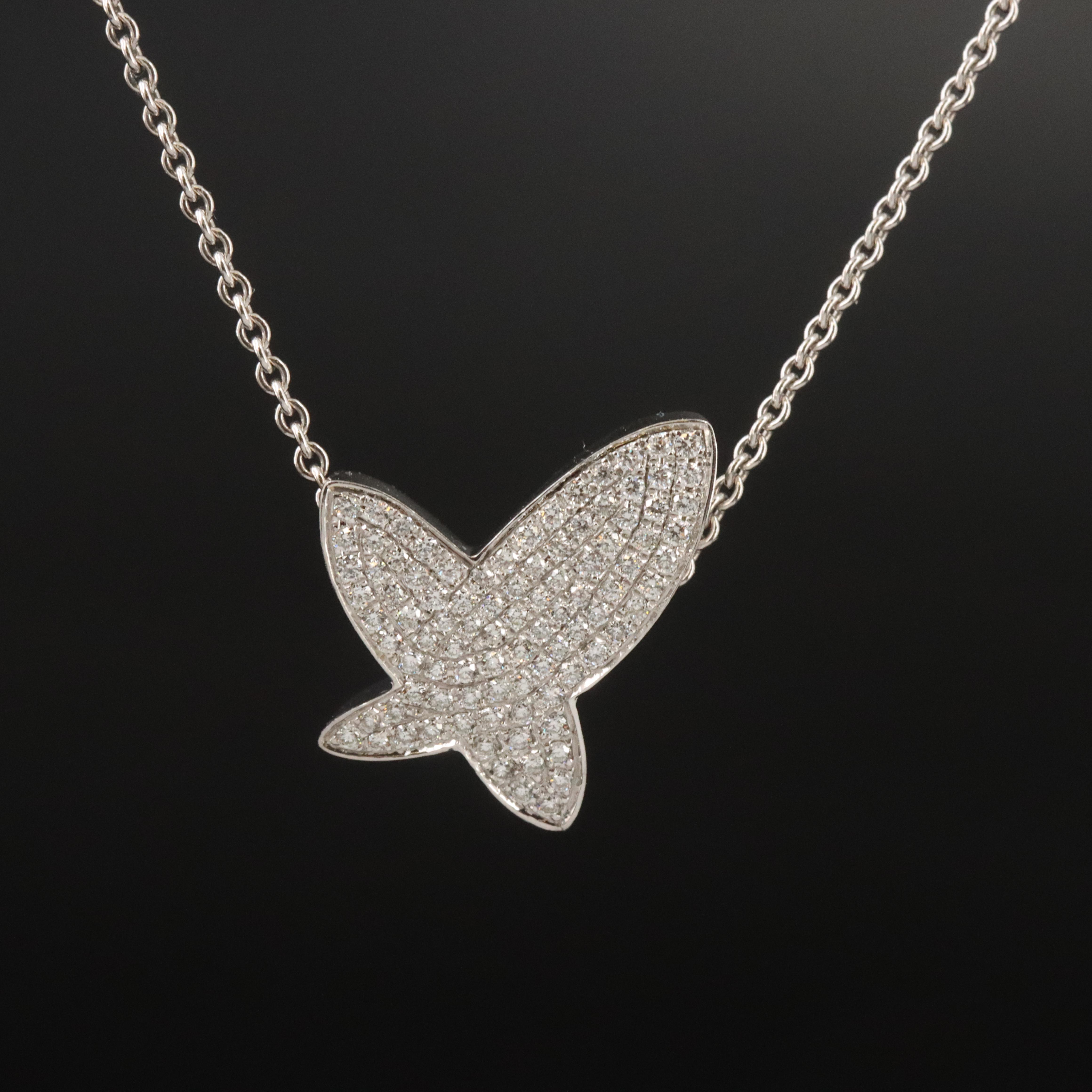 Movado 18K 0.50 CTW Diamond Pendant Necklace