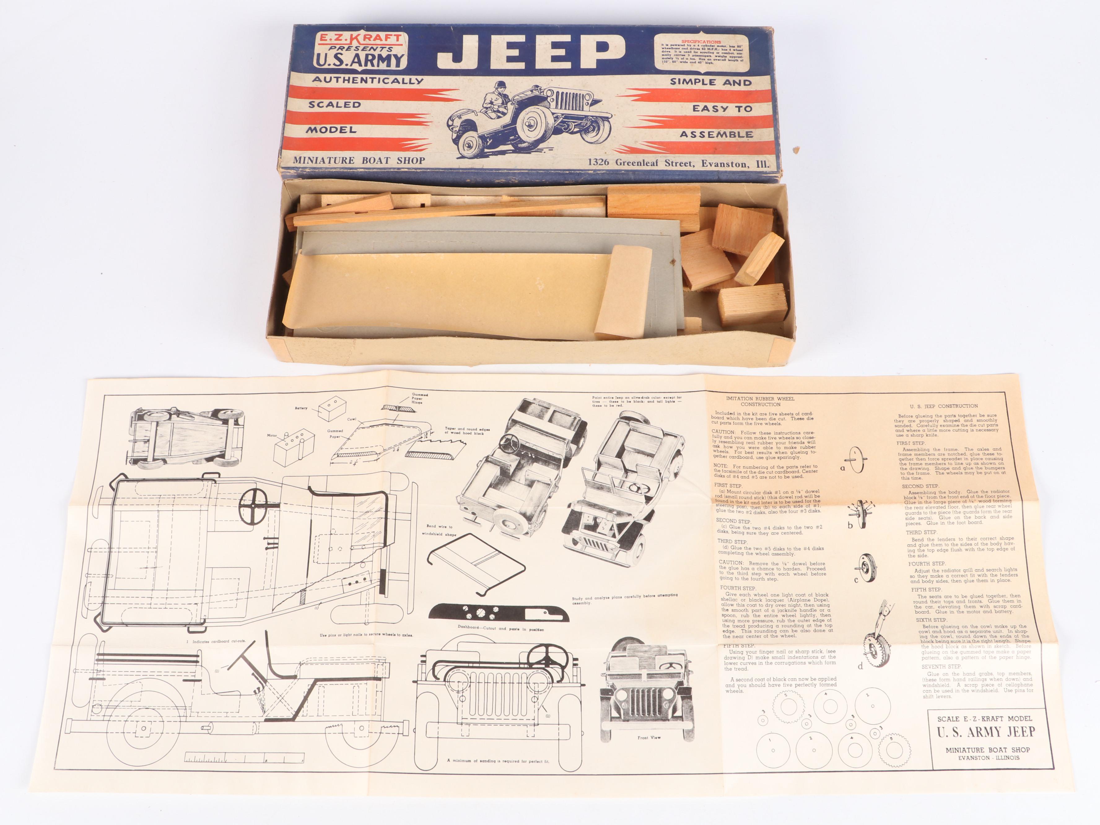 Ace Model Shop WWII Era "Army Truck" and More Military Vehicle Model Kits