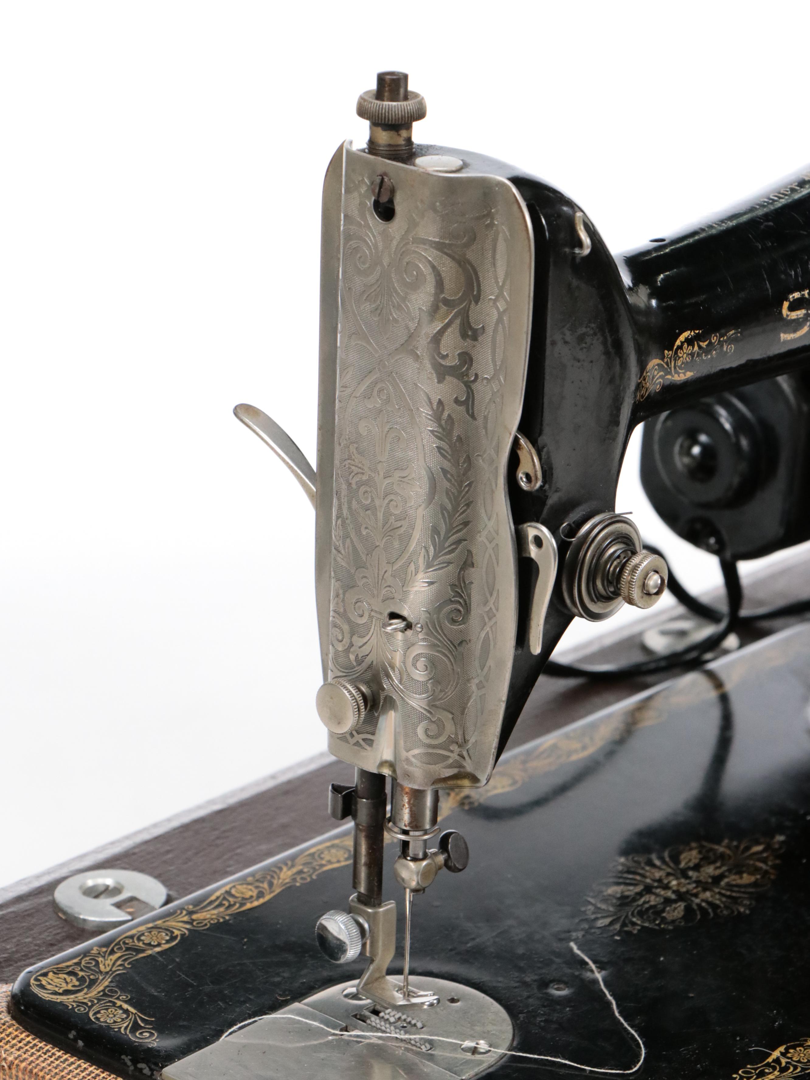 Singer Electric/Standard Sewing Machine with Case, 1926