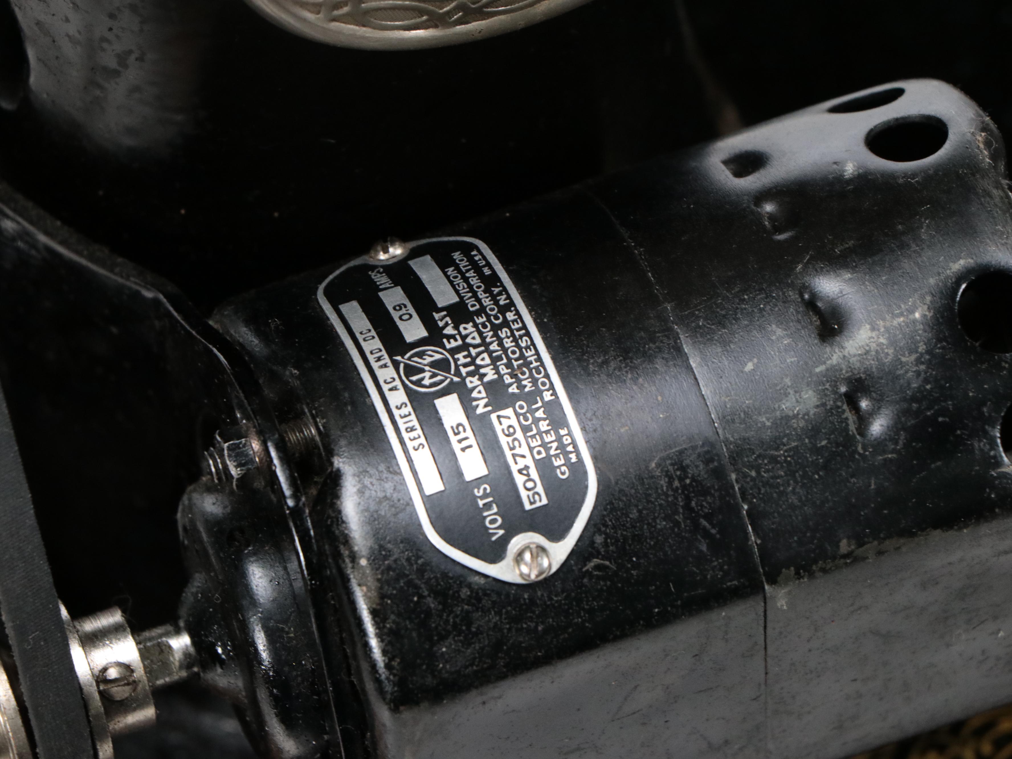 Singer Electric/Standard Sewing Machine with Case, 1926