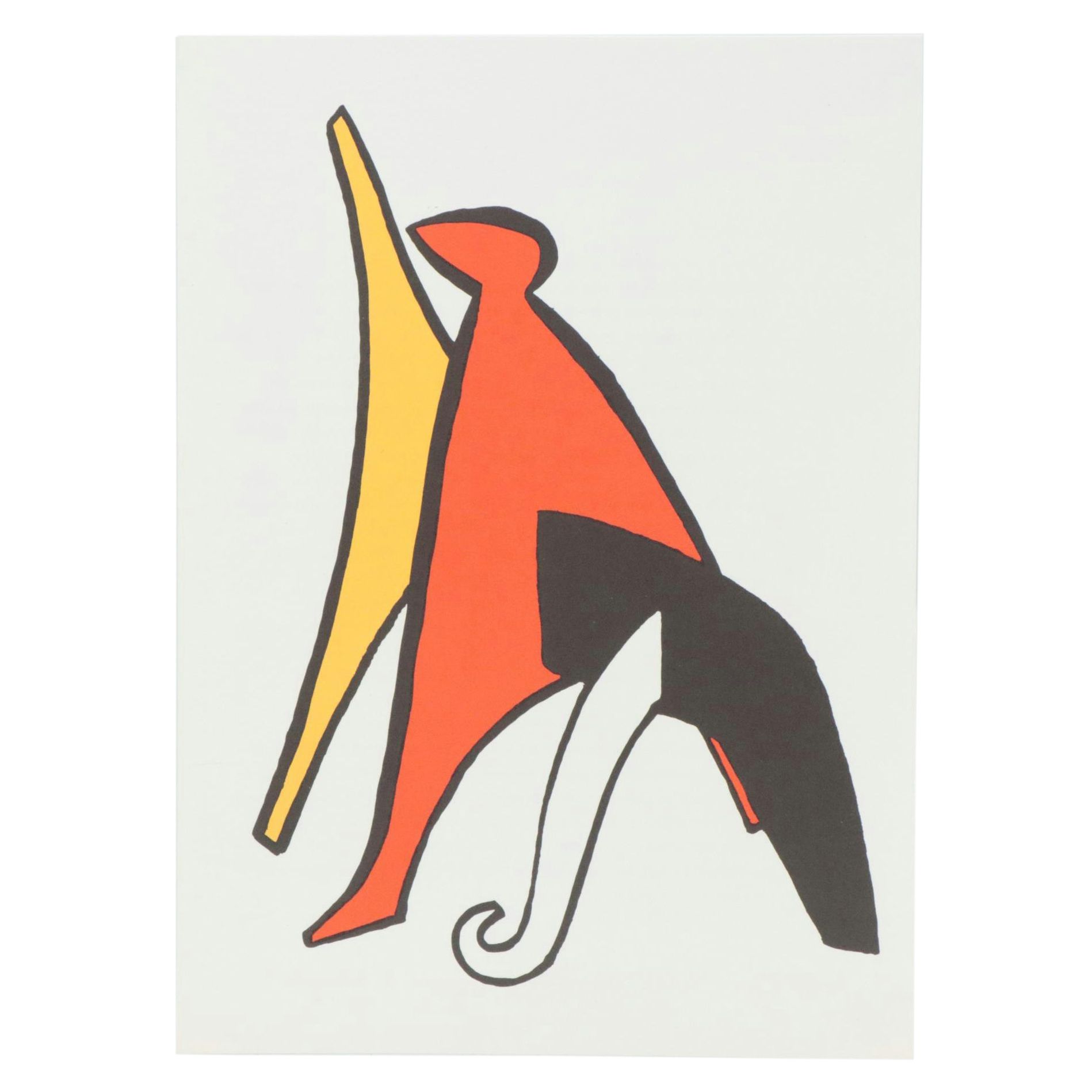 Alexander Calder Color Lithograph for "Derrière le Miroir," 1963