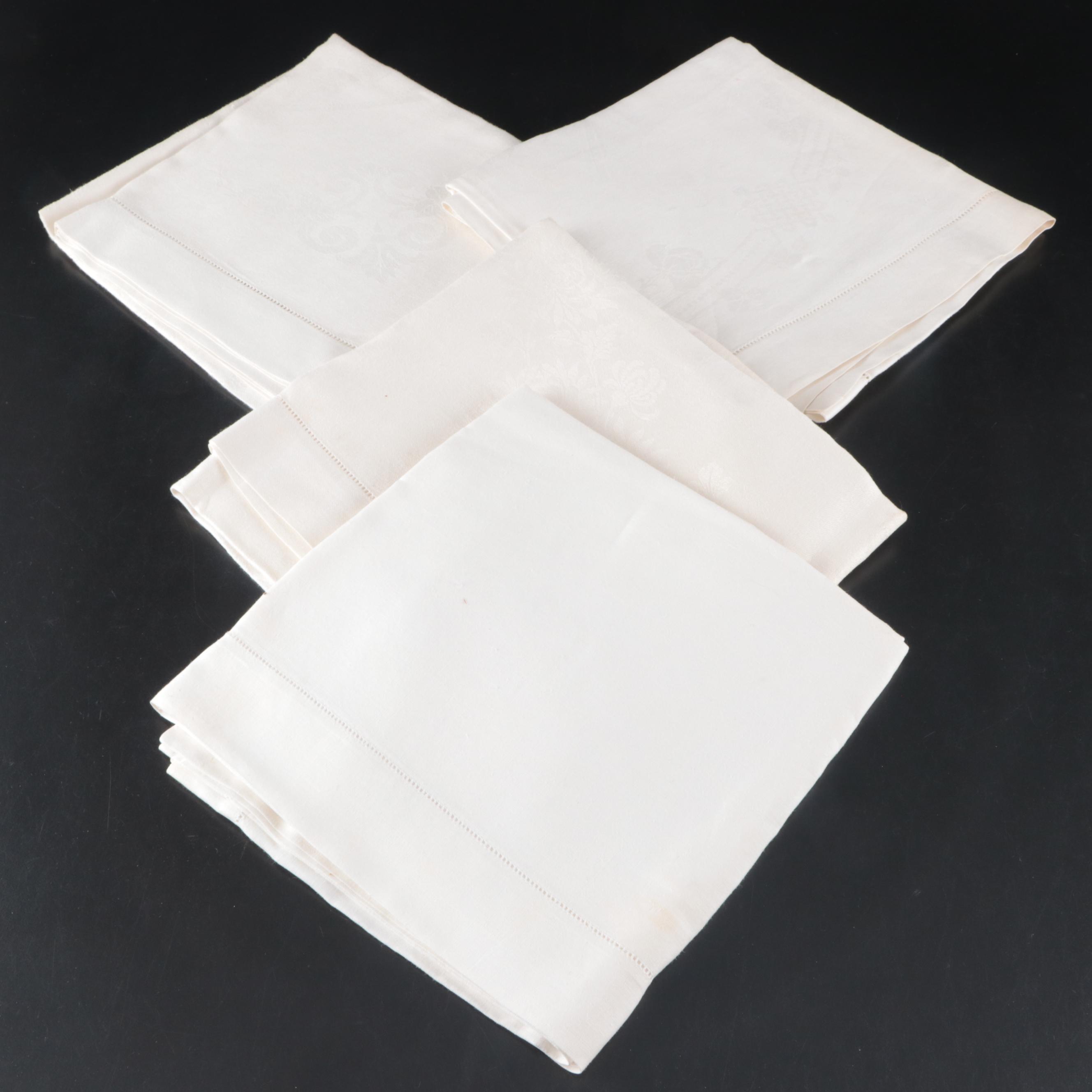 Embroidered with Cutwork and Other Table Linens, Early to Mid-20th Century