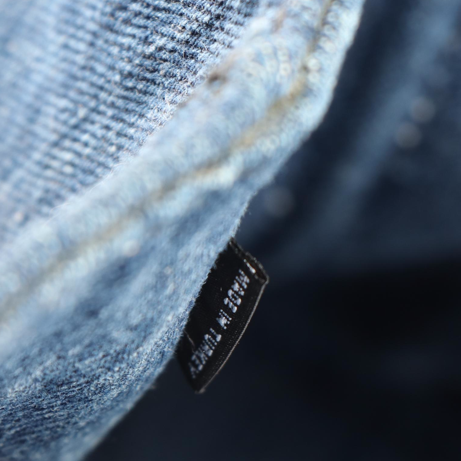 Prada Canapa Logo Tote Bag in Blue Denim