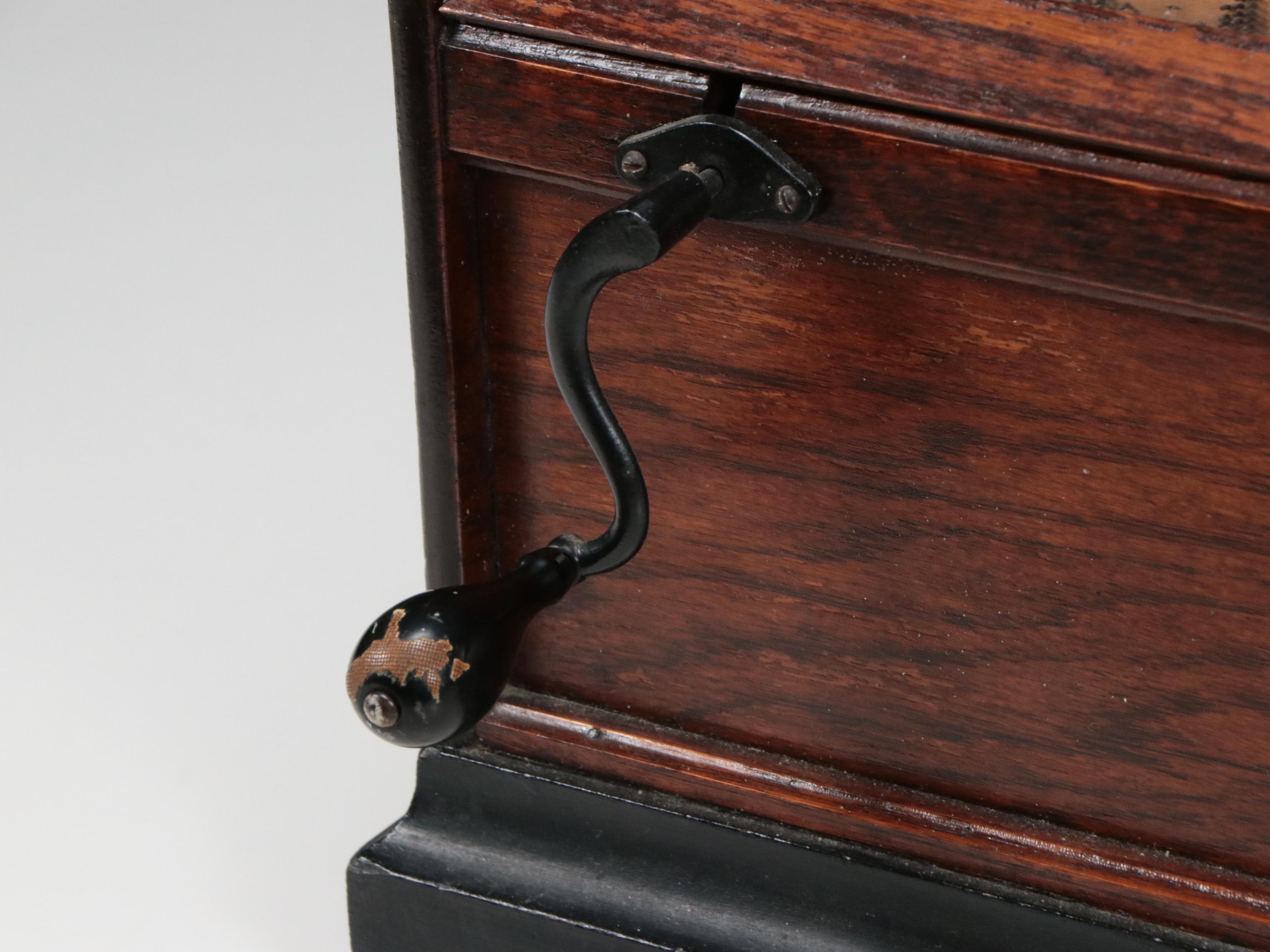 Antique Concert Roller Organ Music Box with Cylinders