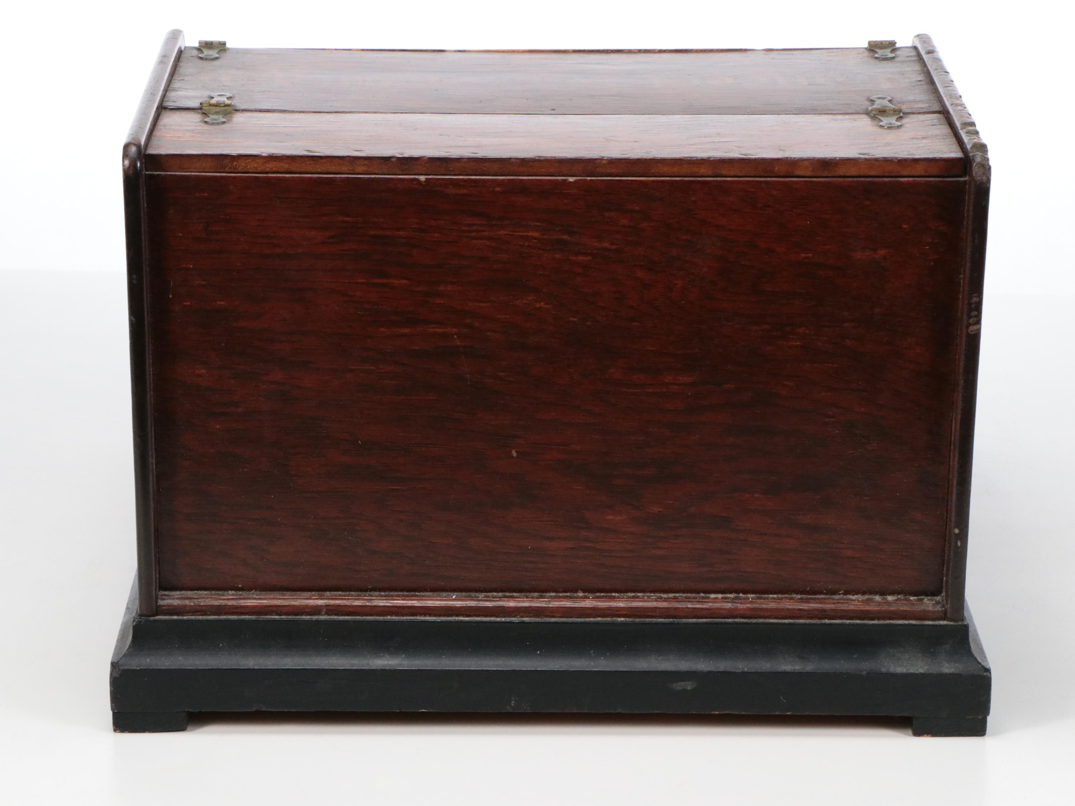 Antique Concert Roller Organ Music Box with Cylinders