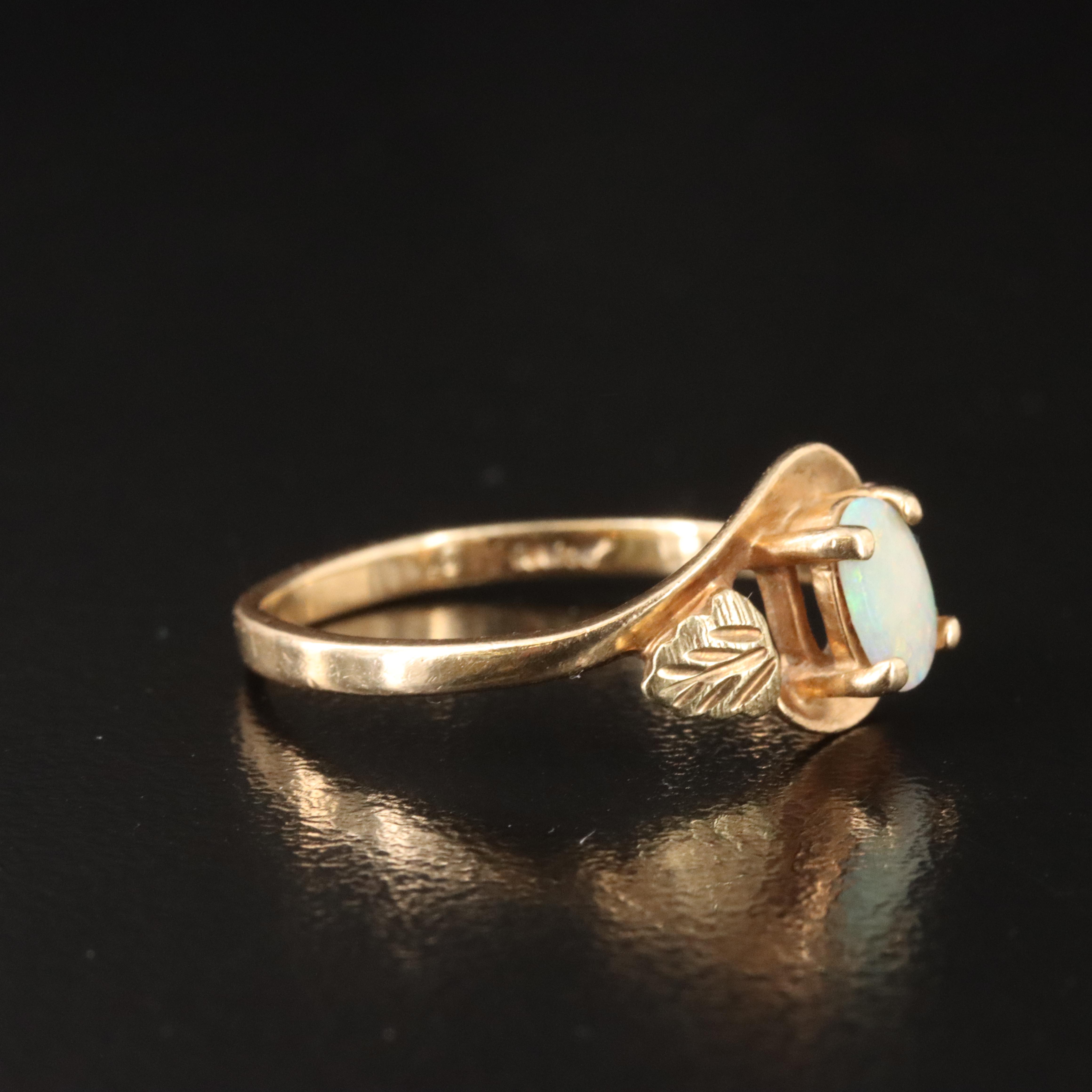 Landstrom's Black Hills Gold 10K Opal Ring