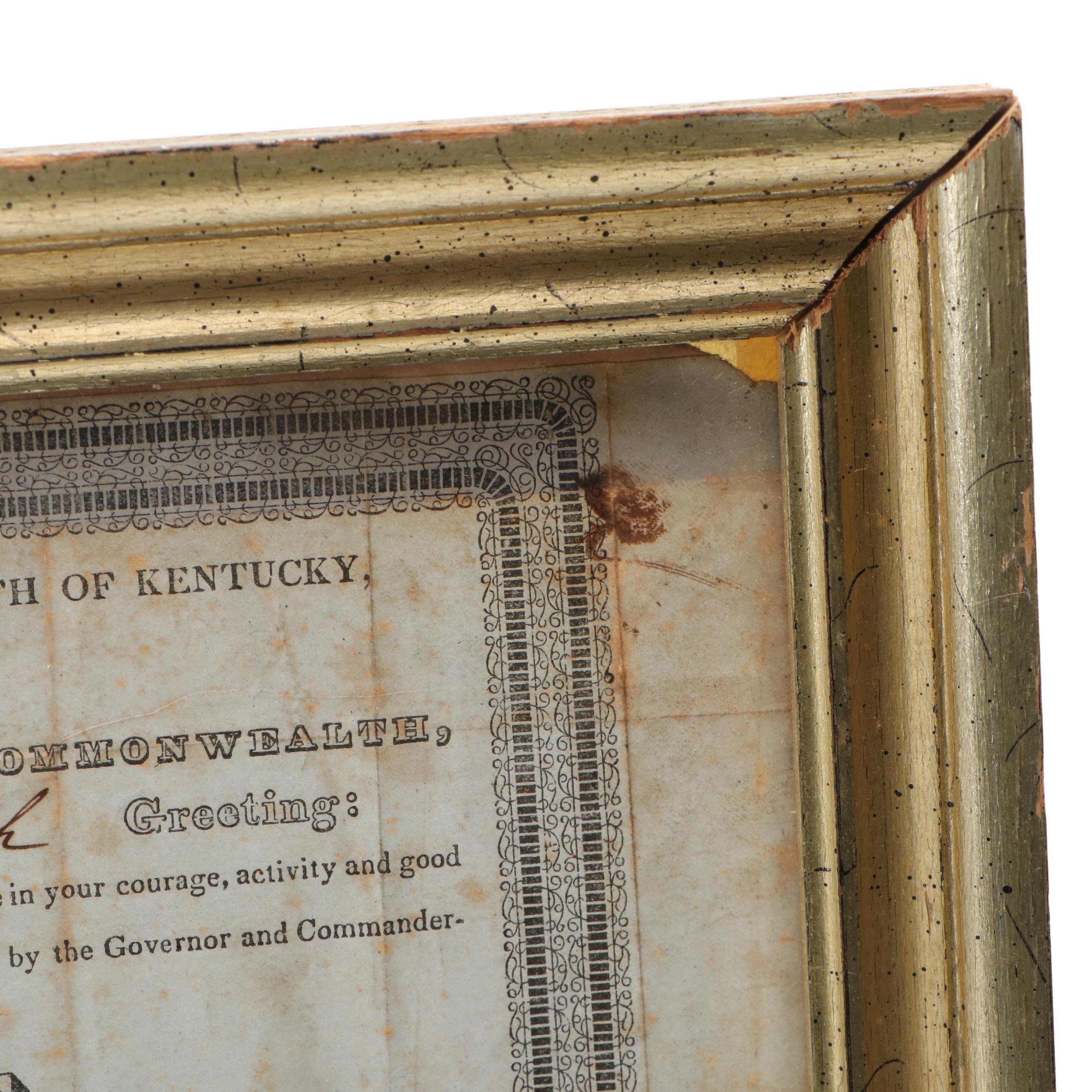 Mexican-American War and World War I Era Military Documents with Leather Case