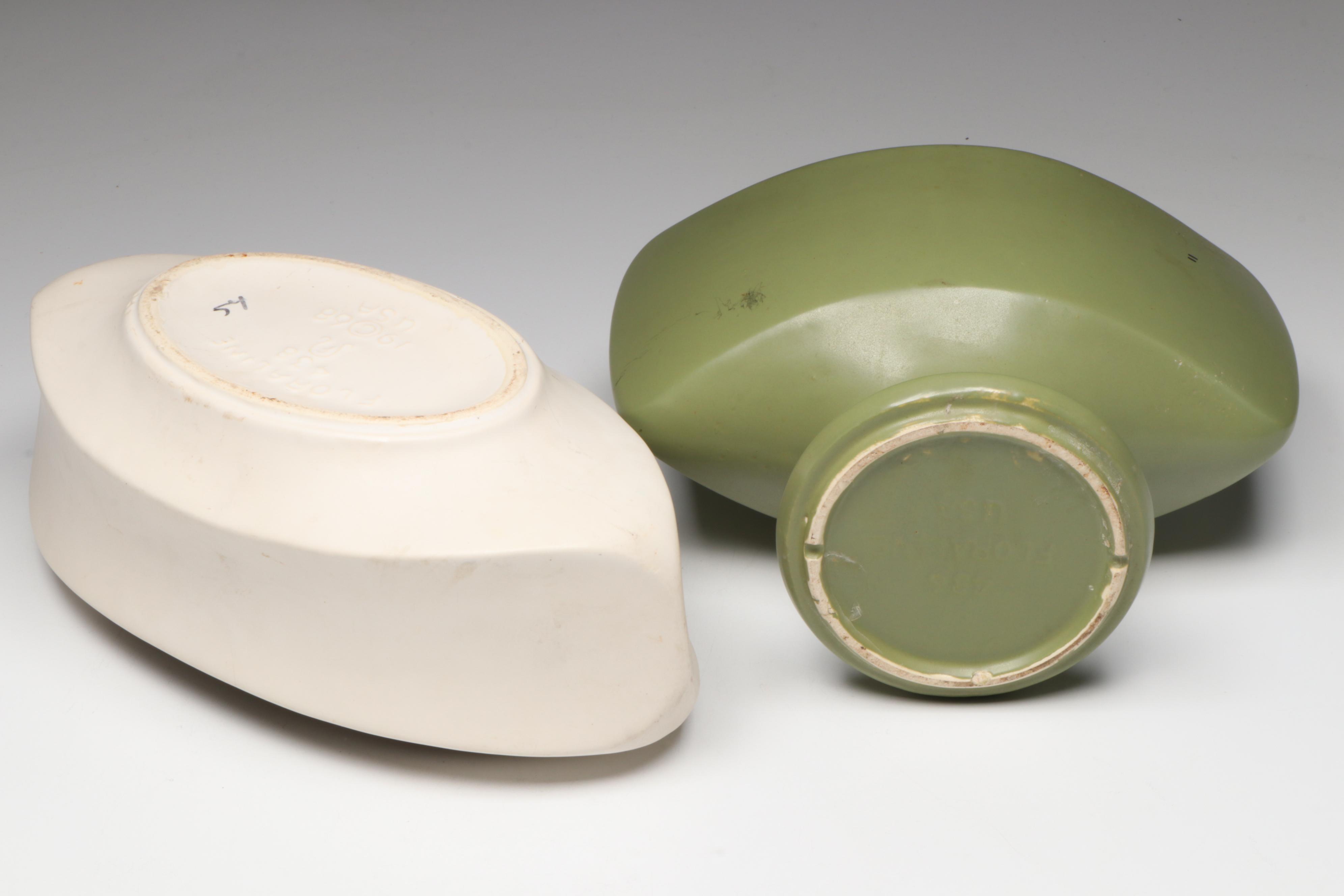 McCoy Pottery Mid Century Modern Style Floraline Vase and Planter