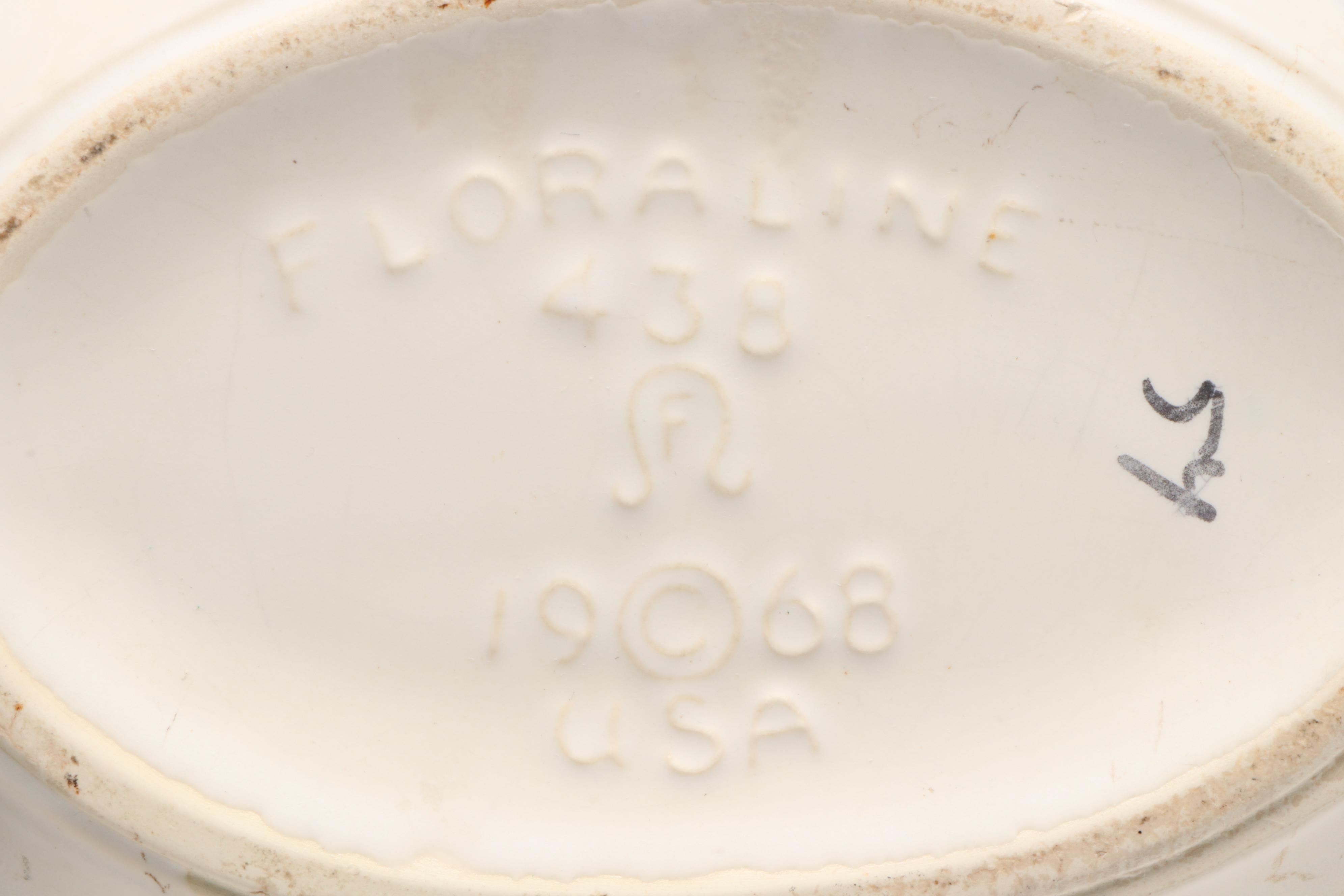 McCoy Pottery Mid Century Modern Style Floraline Vase and Planter