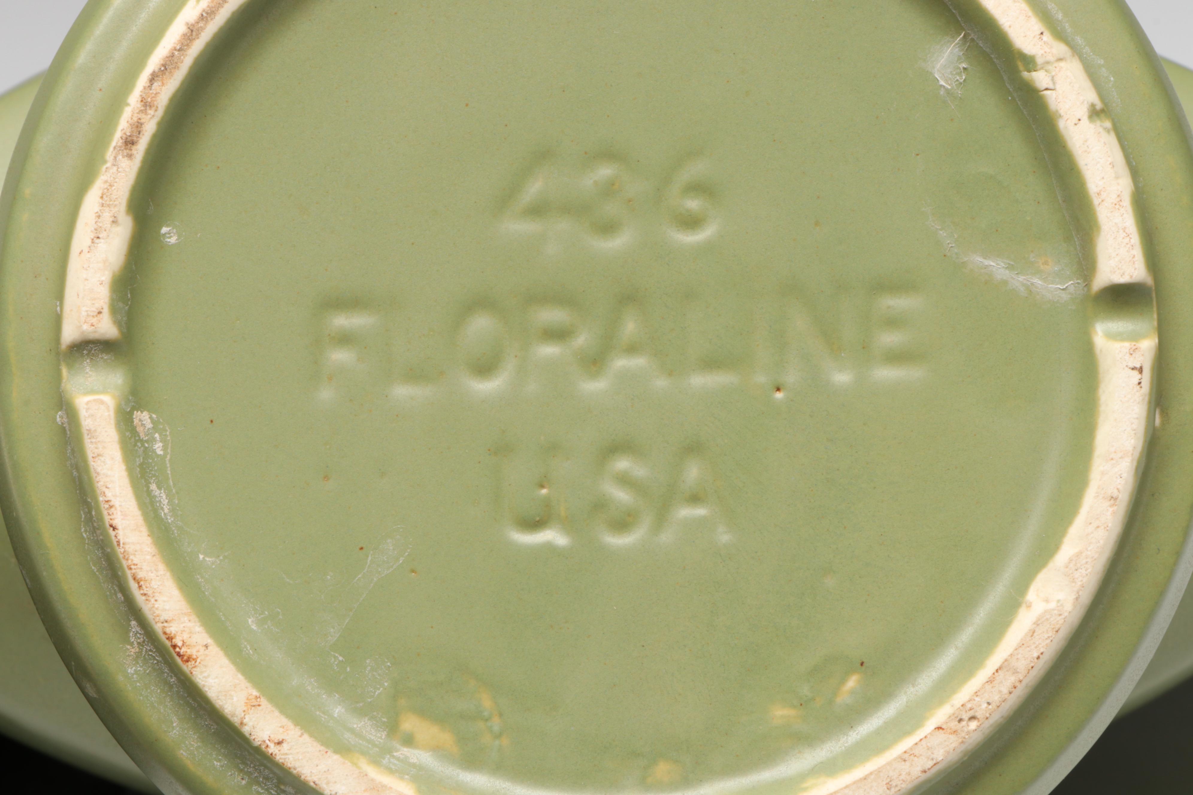 McCoy Pottery Mid Century Modern Style Floraline Vase and Planter