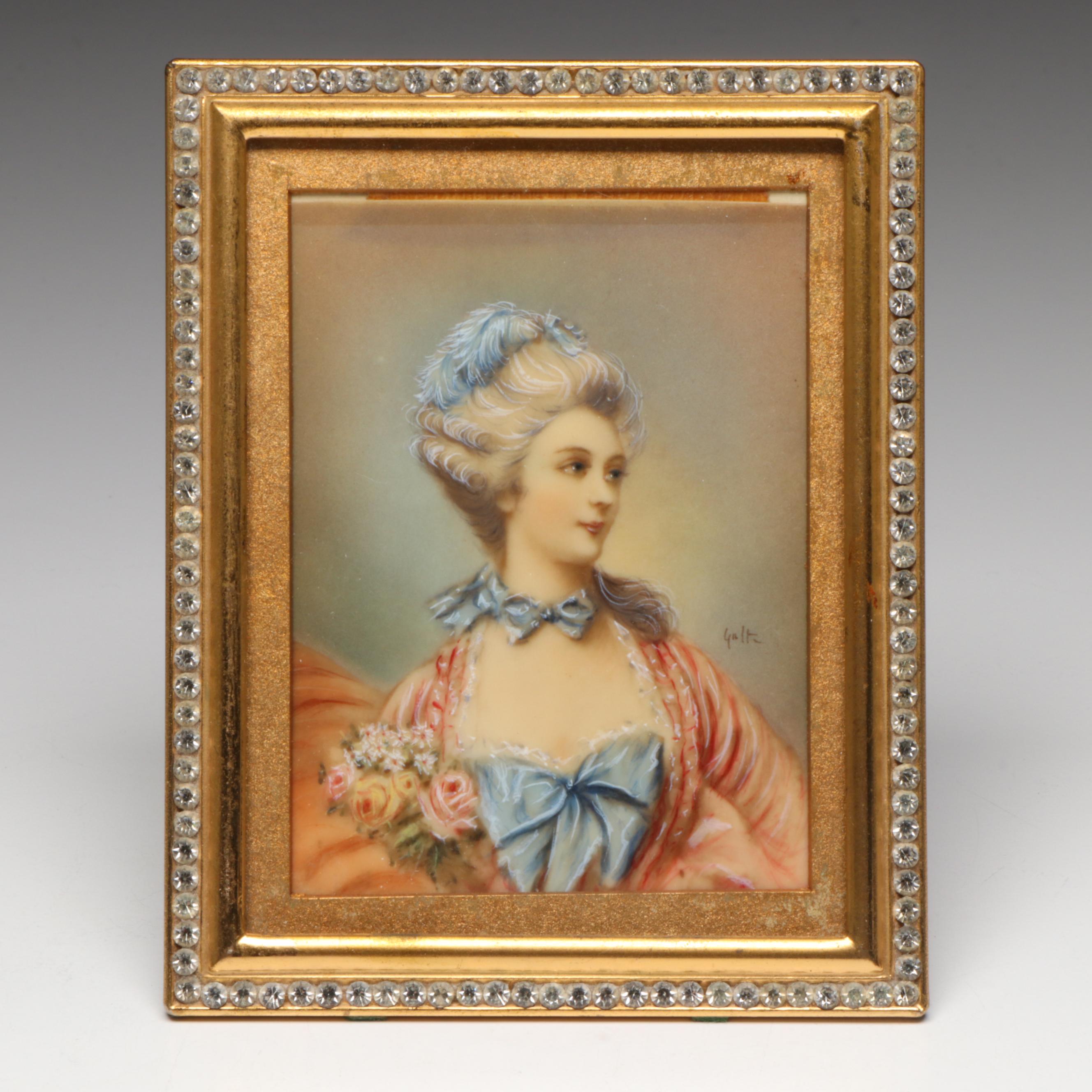 Portrait Miniature of 18th Century Woman, Early to Mid-20th Century