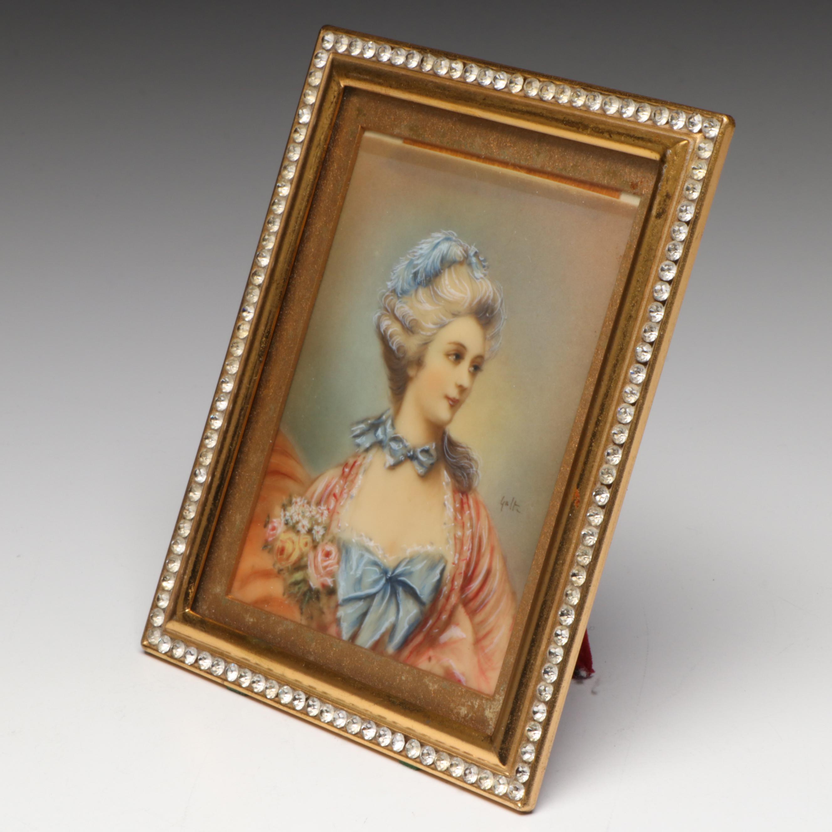 Portrait Miniature of 18th Century Woman, Early to Mid-20th Century