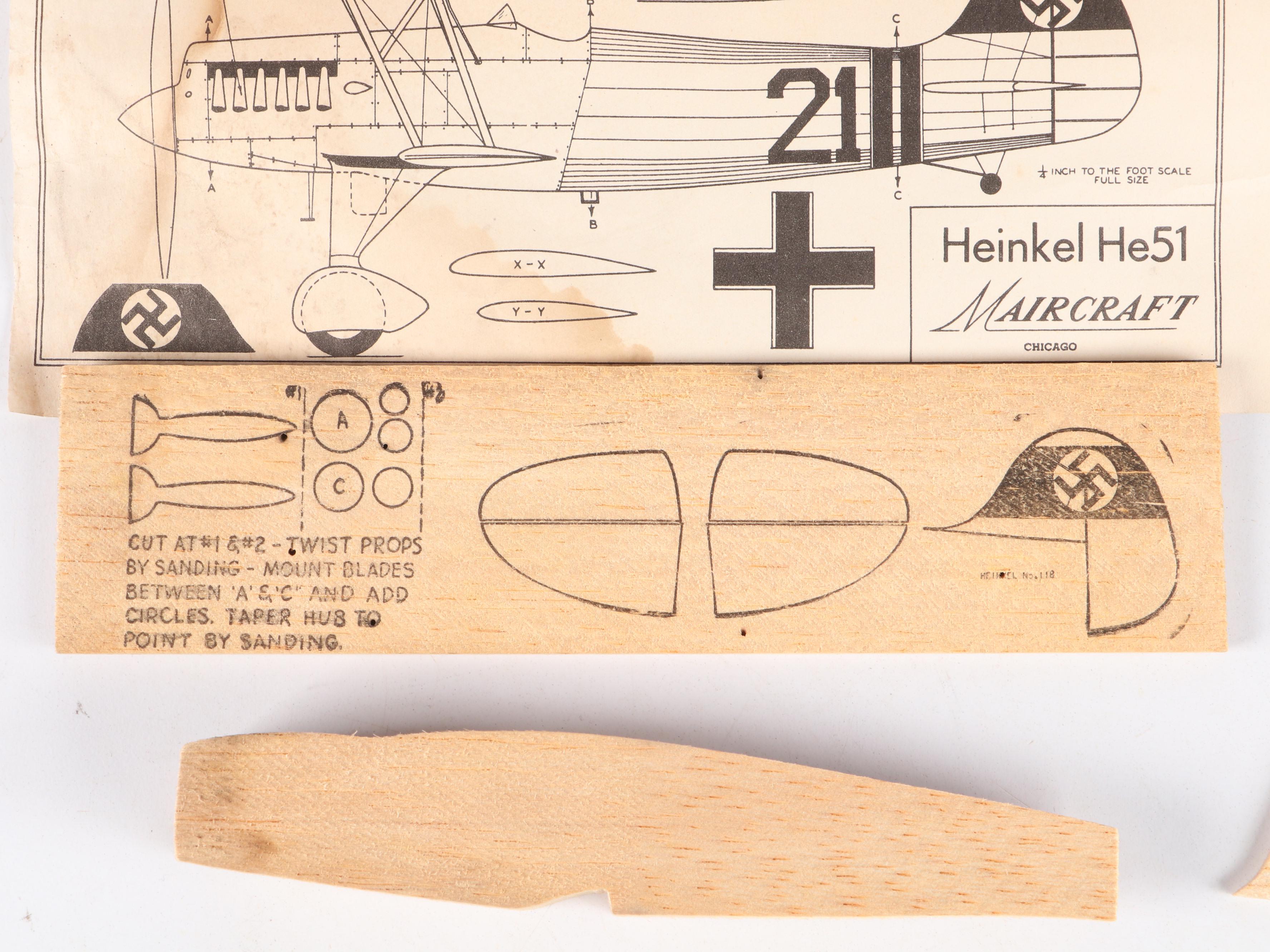 Maircraft "Russian Mosca," "Messerschmitt" and More Airplane Model Kits