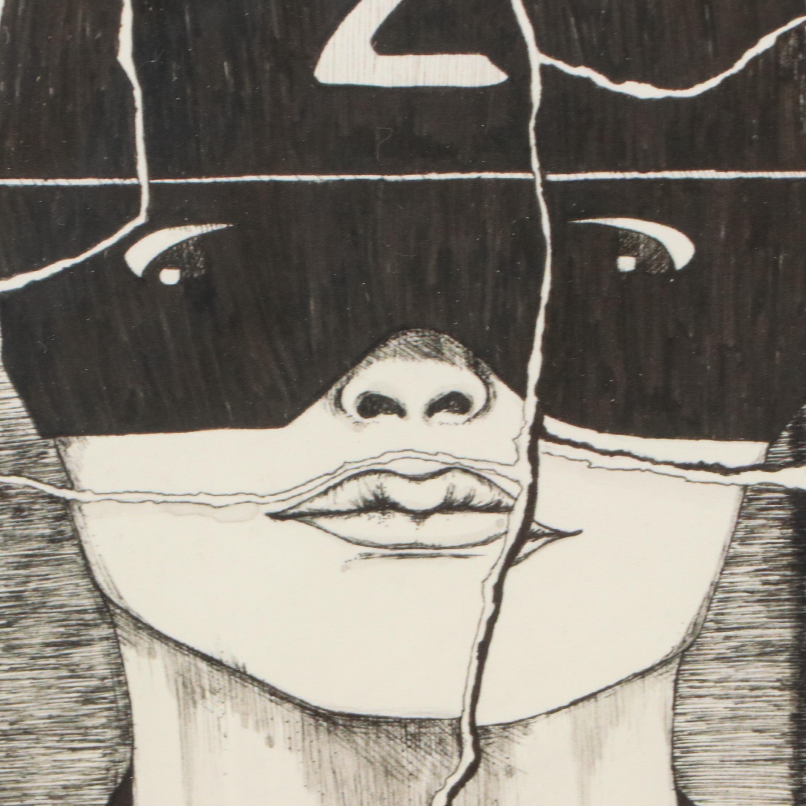 Stylized Giclée of Photobooth Scene From "Amélie"