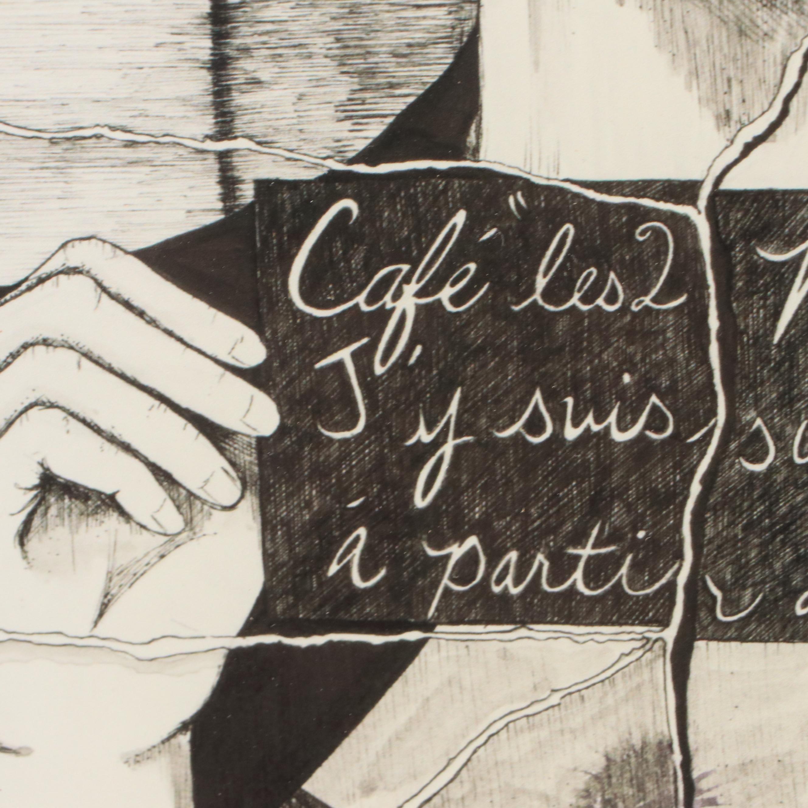 Stylized Giclée of Photobooth Scene From "Amélie"