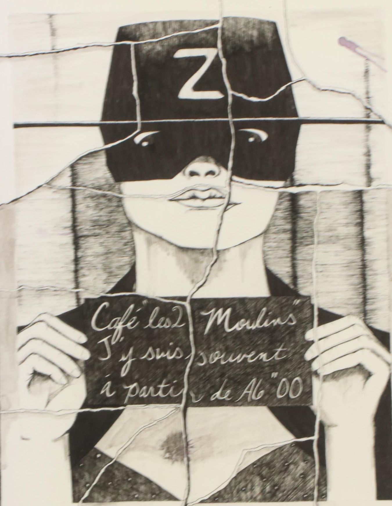 Stylized Giclée of Photobooth Scene From "Amélie"