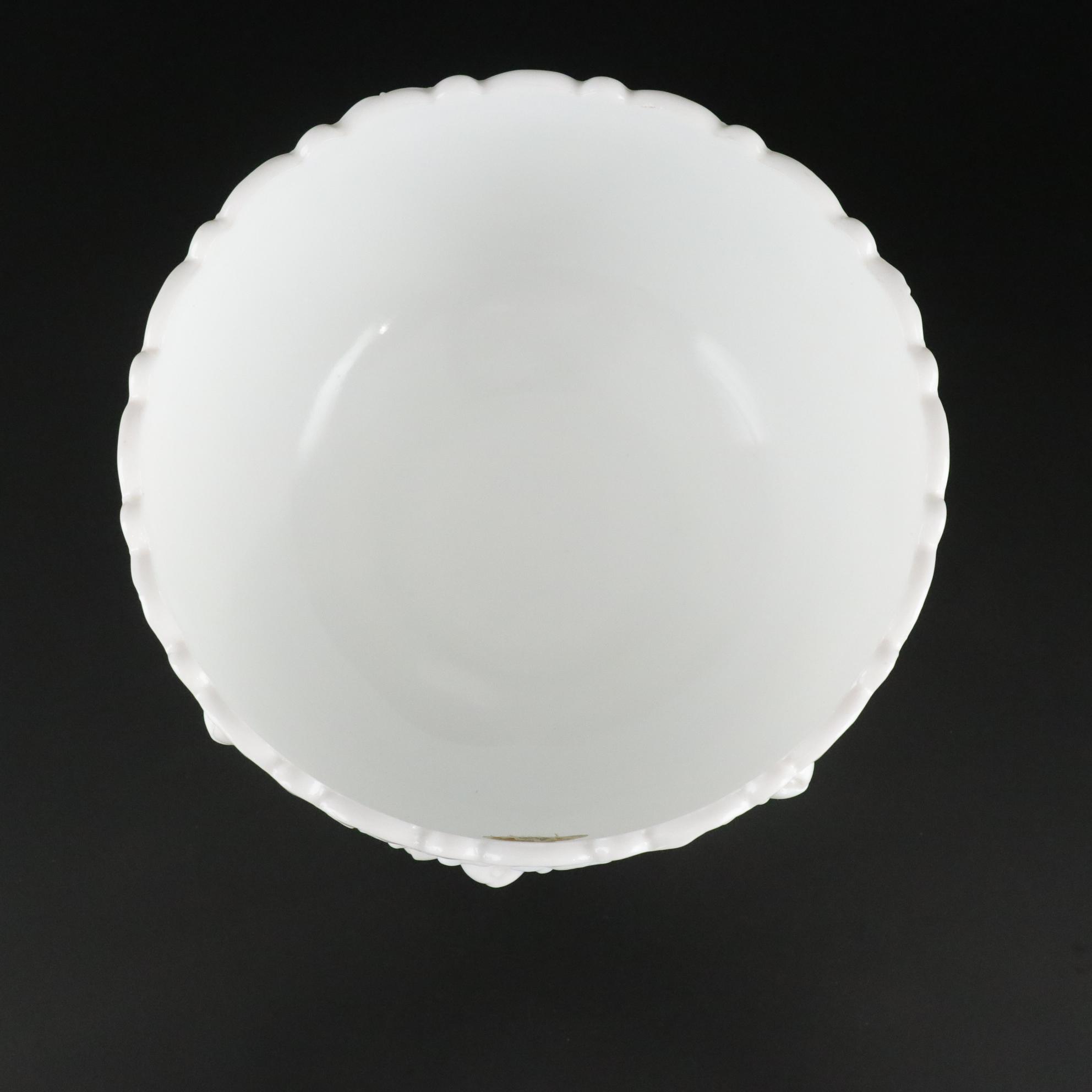 Fenton "Cabbage Rose" Set with Handkerchief Vases, Pedestal Compote, and More