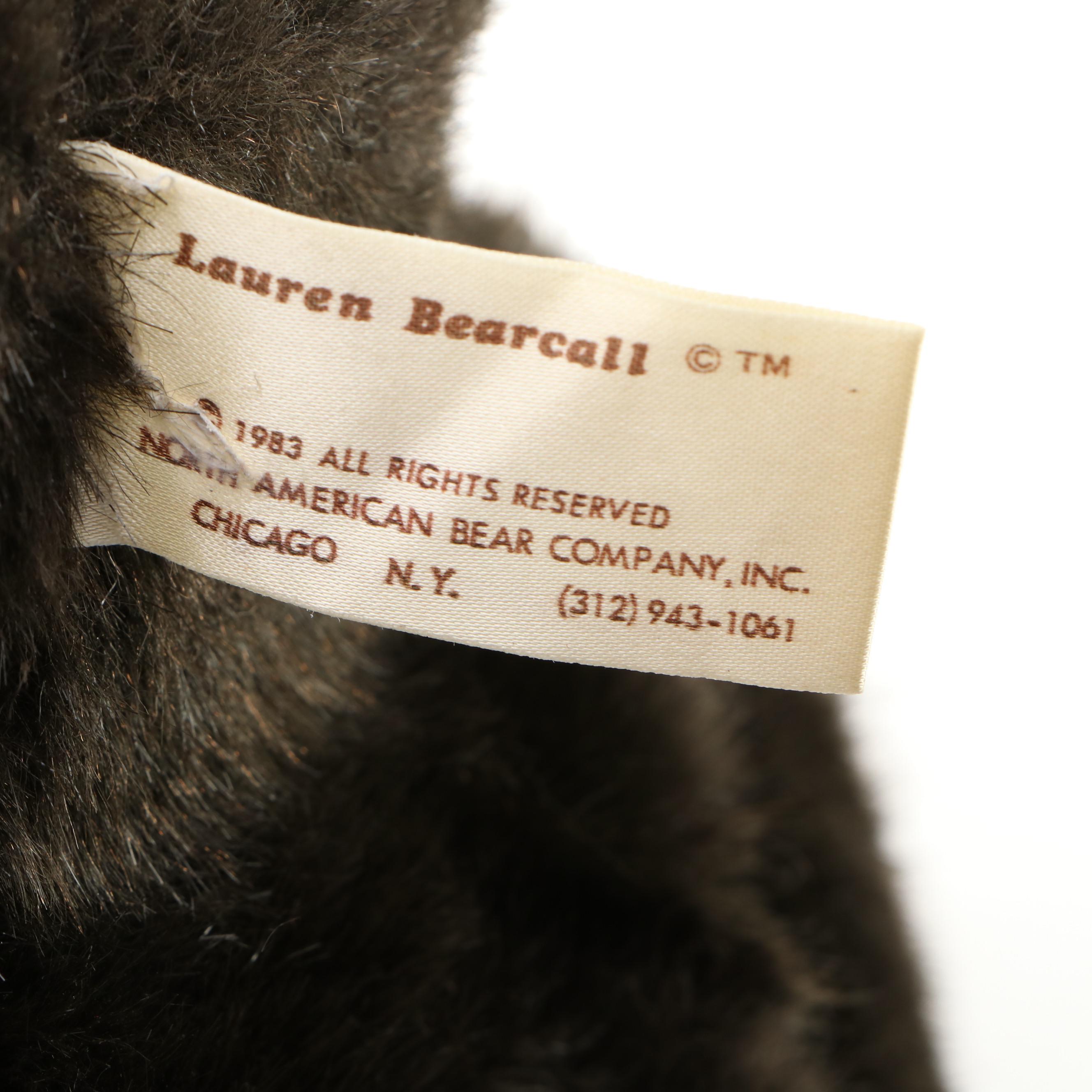 North American Bear Co. "Humphrey Beargart" and "Lauren Bearcall" Fabric Bears