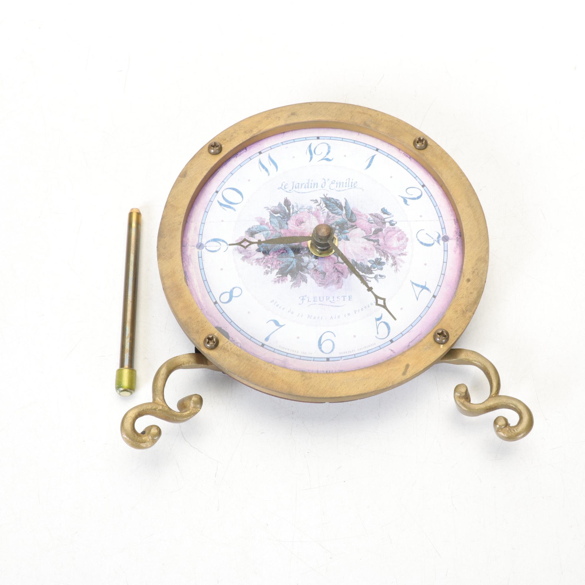 Timeworks "Le Jardin d'Emilie" Desk Clock