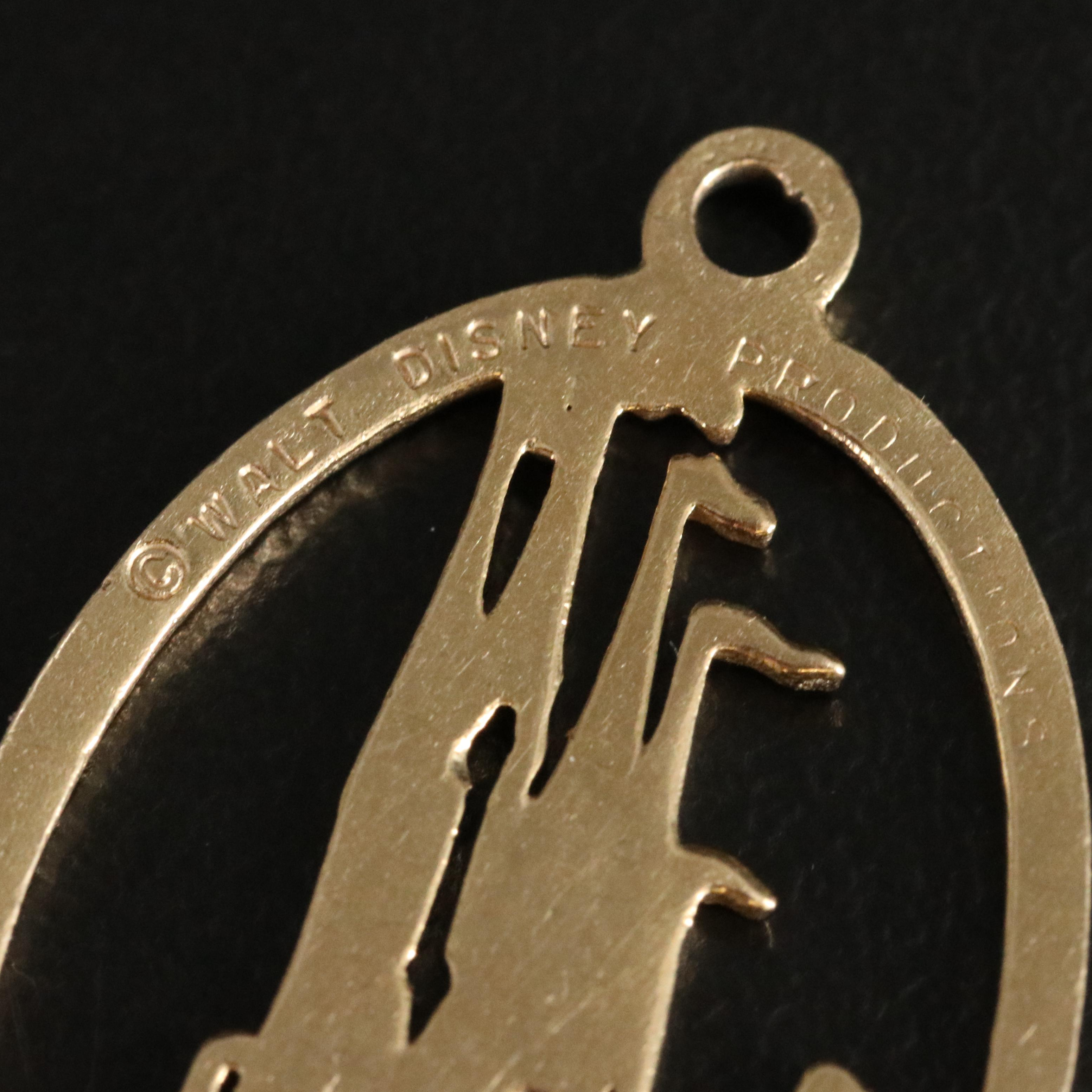 DIsney 14K Cinderella's Castle Pendant