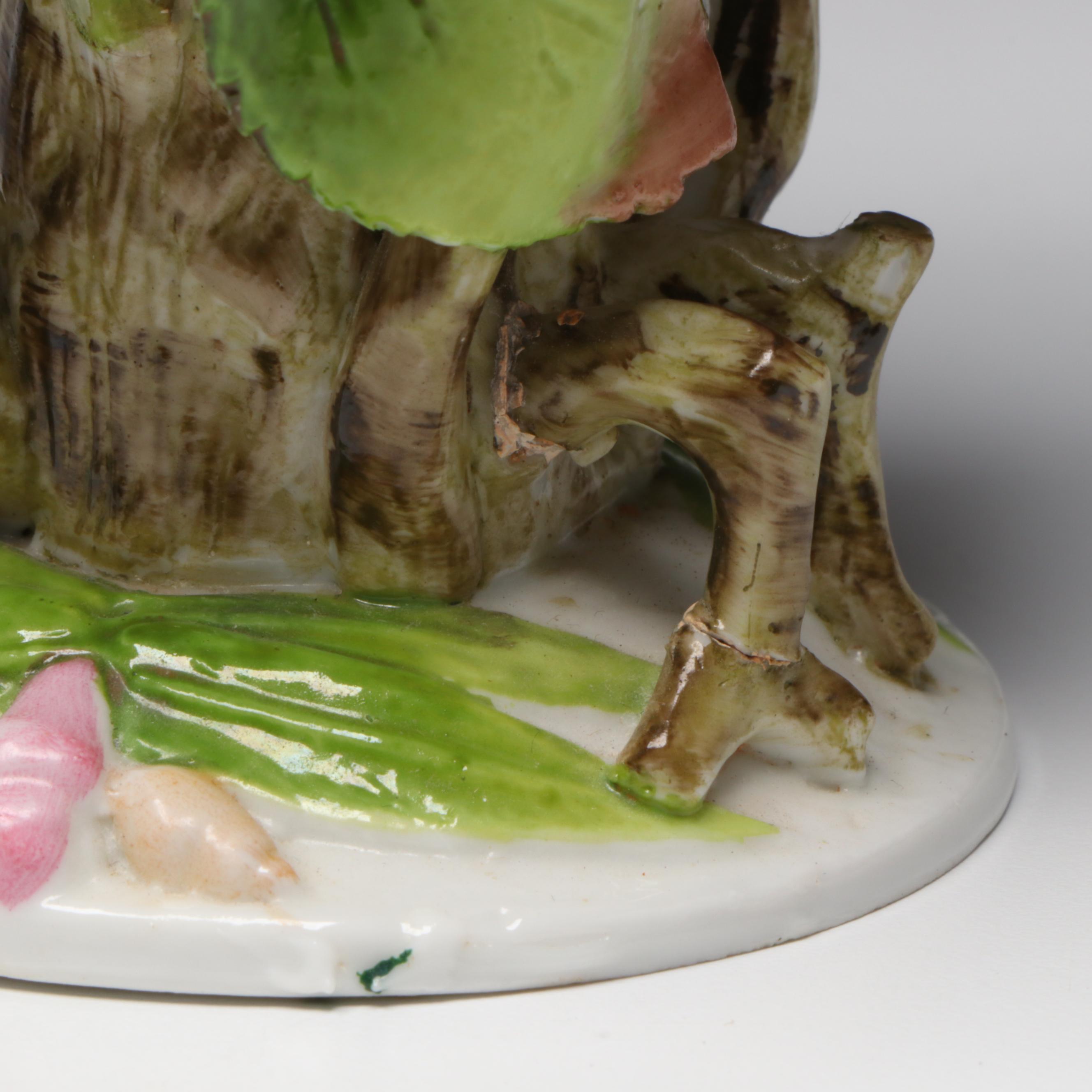 Arnart German Style Bisque Figurine with Other Elfinware Style Vase | EBTH