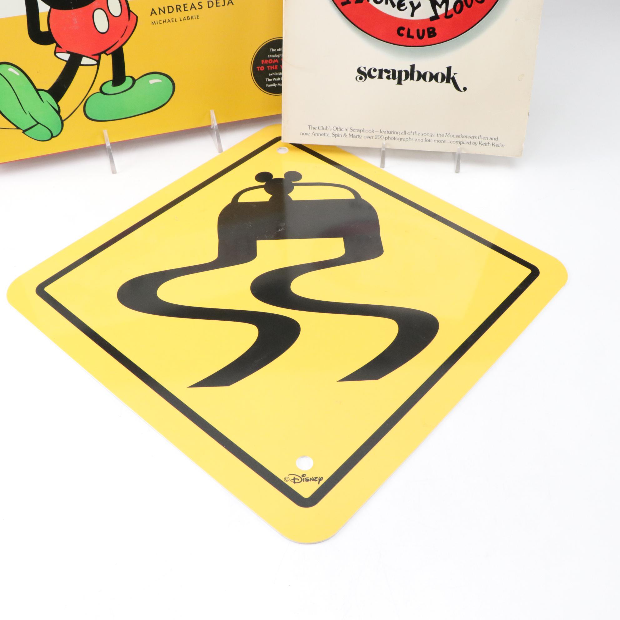 Disney "Mickey Mouse Club Scrapbook", "Mary Poppins" Book with Record,  and More