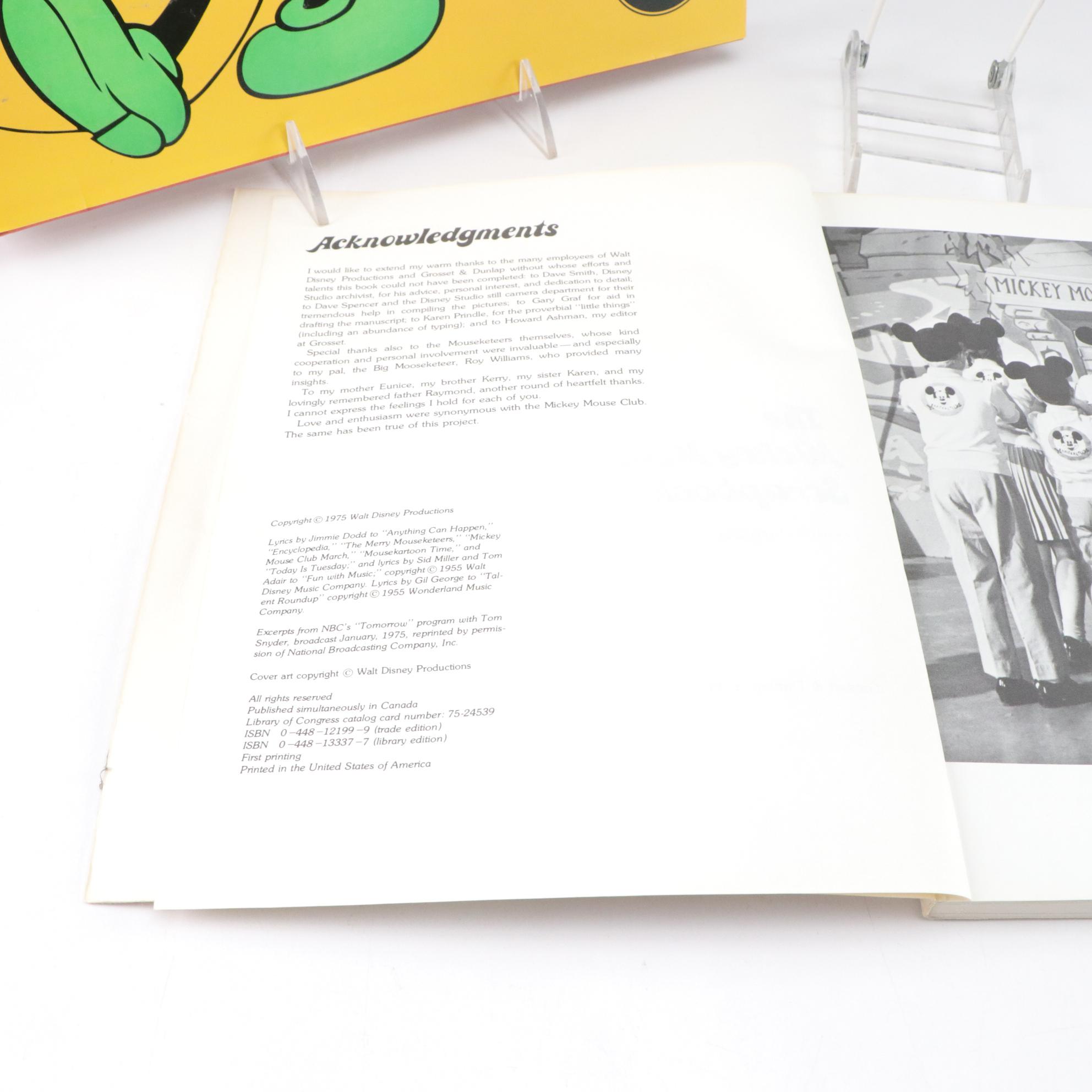 Disney "Mickey Mouse Club Scrapbook", "Mary Poppins" Book with Record,  and More